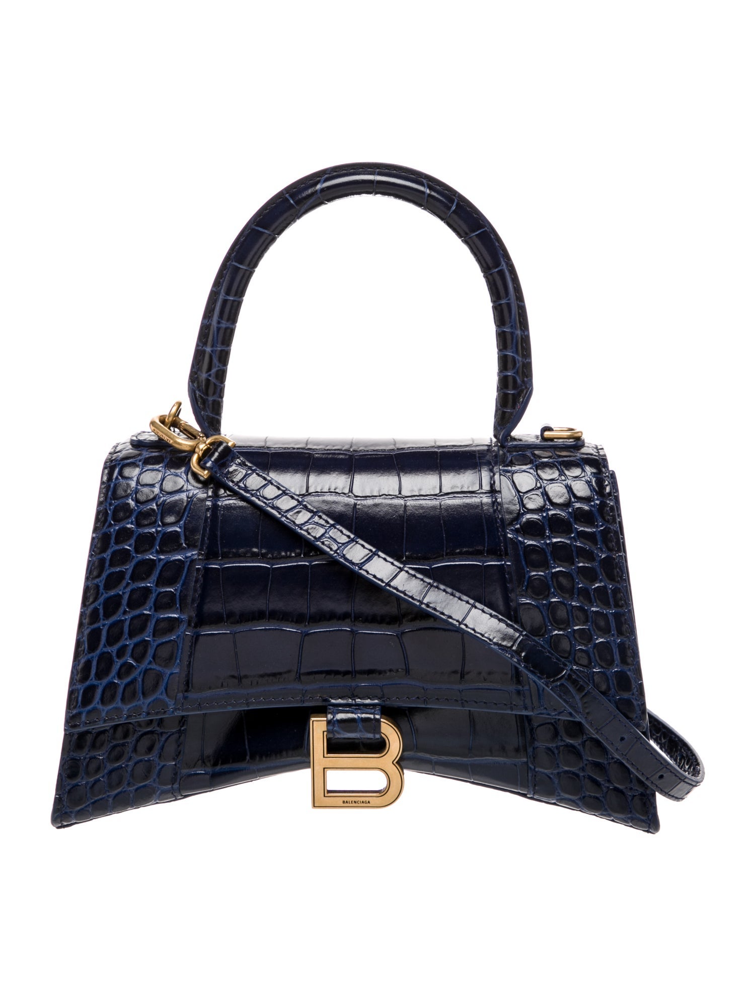 Balenciaga Embossed Leather Top Handle Bag