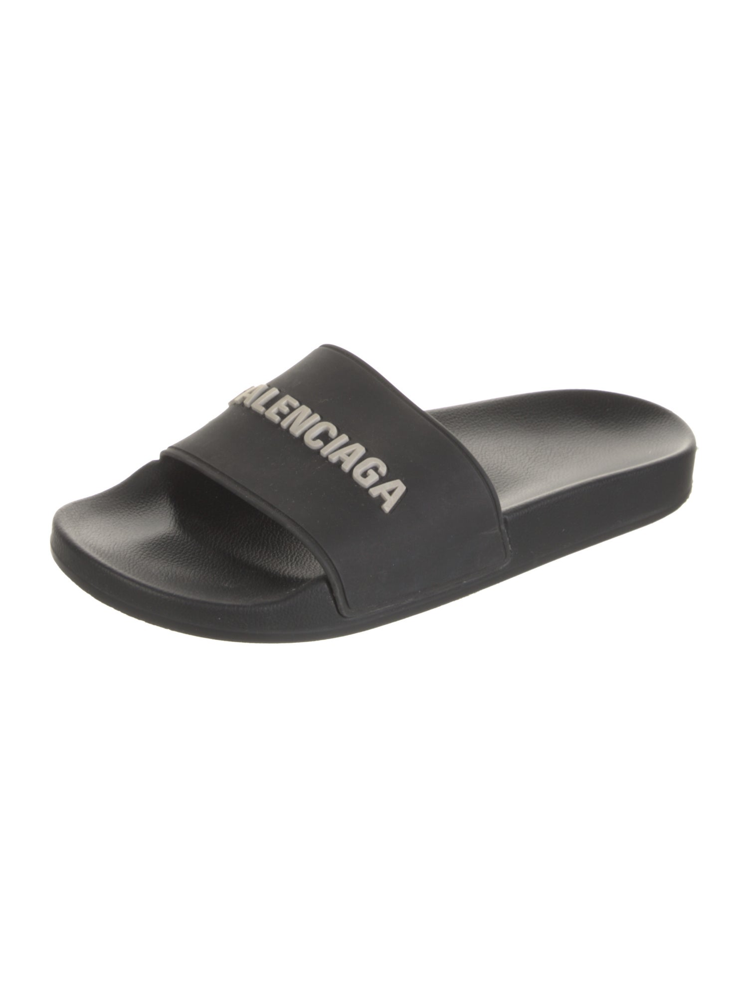 Balenciaga Rubber Graphic Print Slides