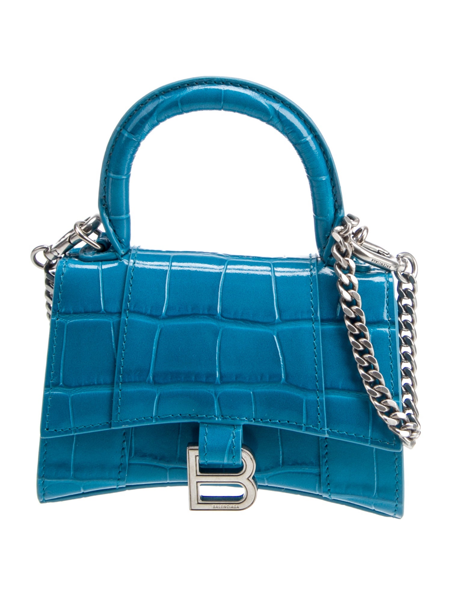 Balenciaga Embossed Leather Hourglass Mini