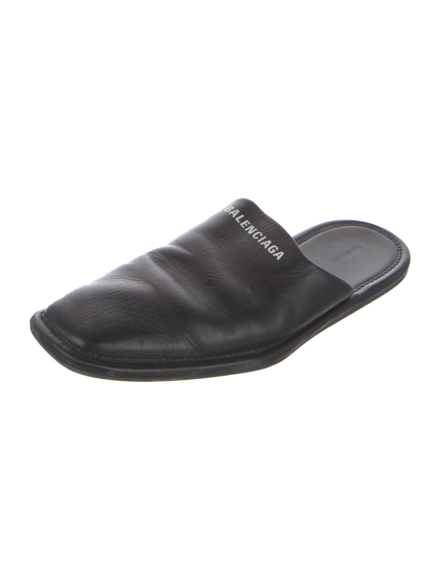 Balenciaga Leather Slippers
