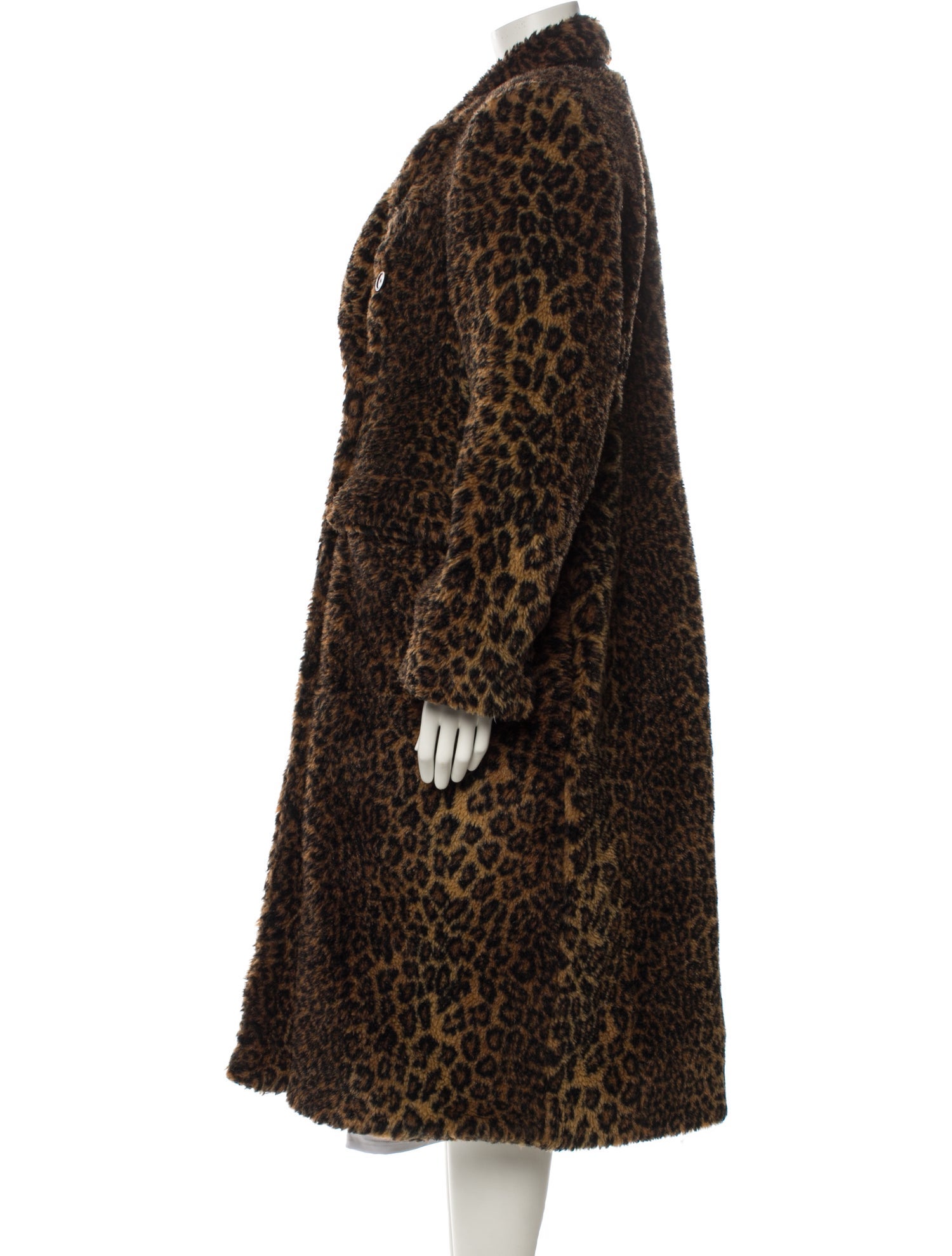 Balenciaga 2021 Animal Print Faux Fur Coat w/ Tags