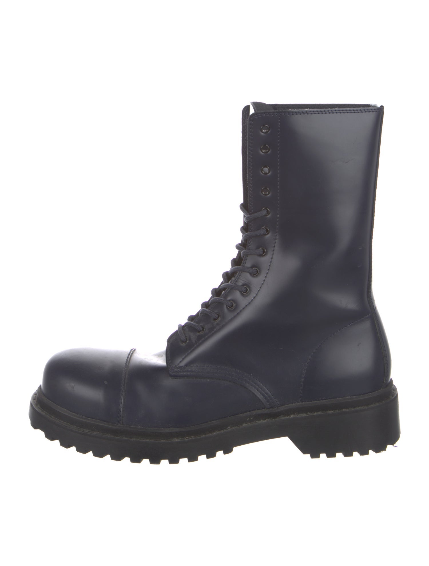 Balenciaga Leather Combat Boots