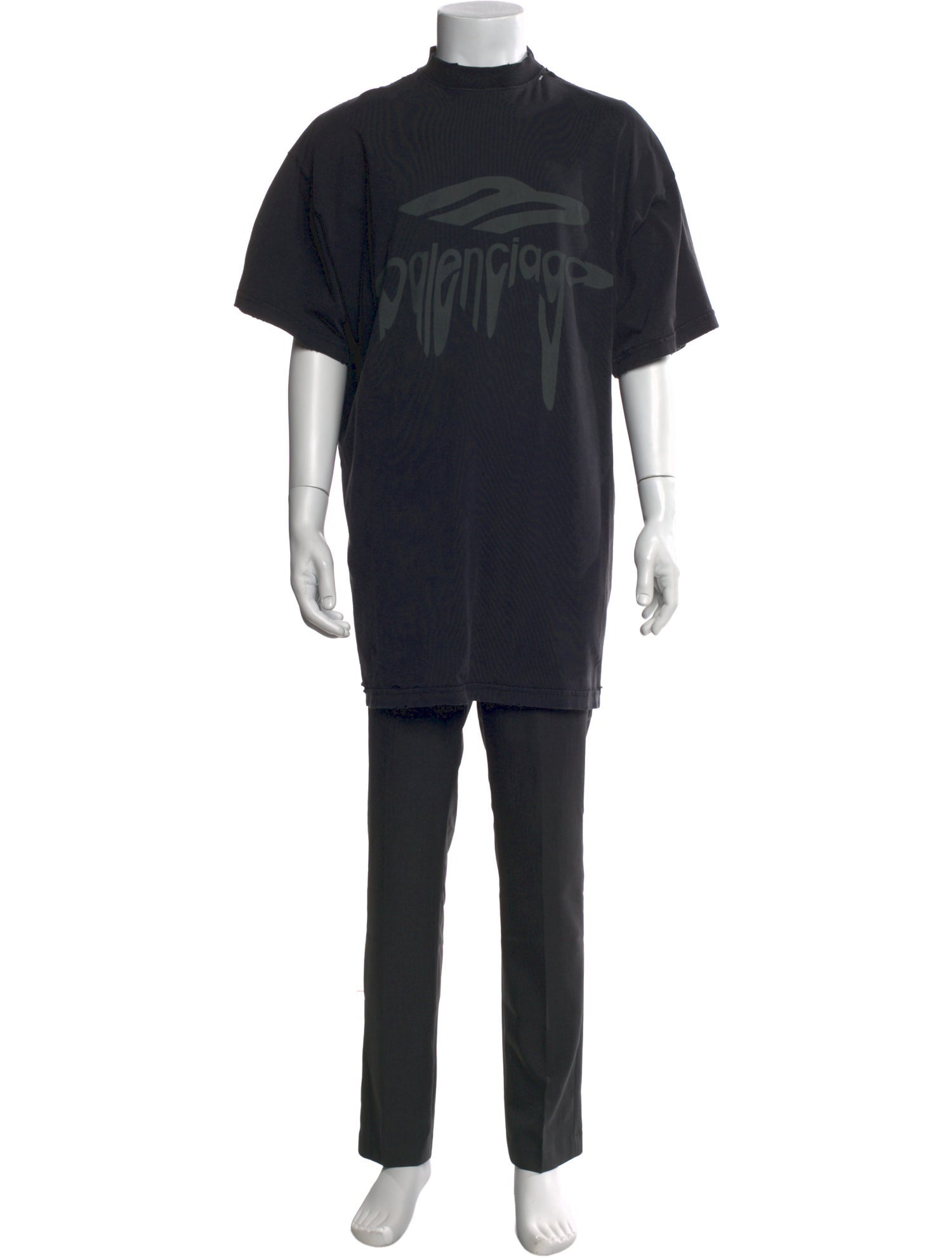 Balenciaga 2024 'Liquified Logo' T-Shirt