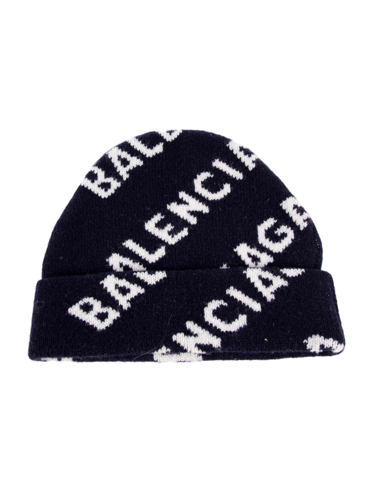 Balenciaga Logo Wool Beanie Hat