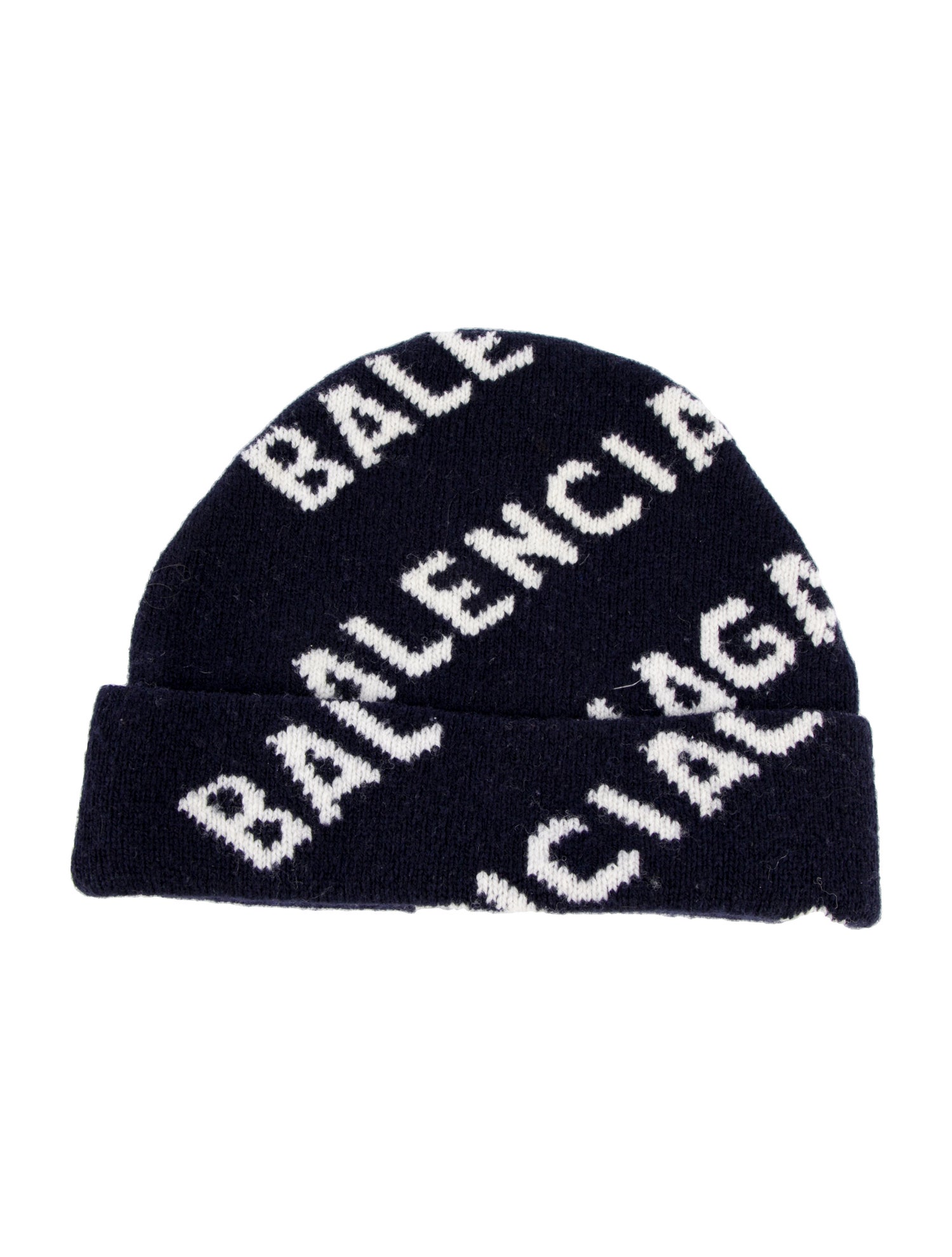 Balenciaga Logo Wool Beanie Hat