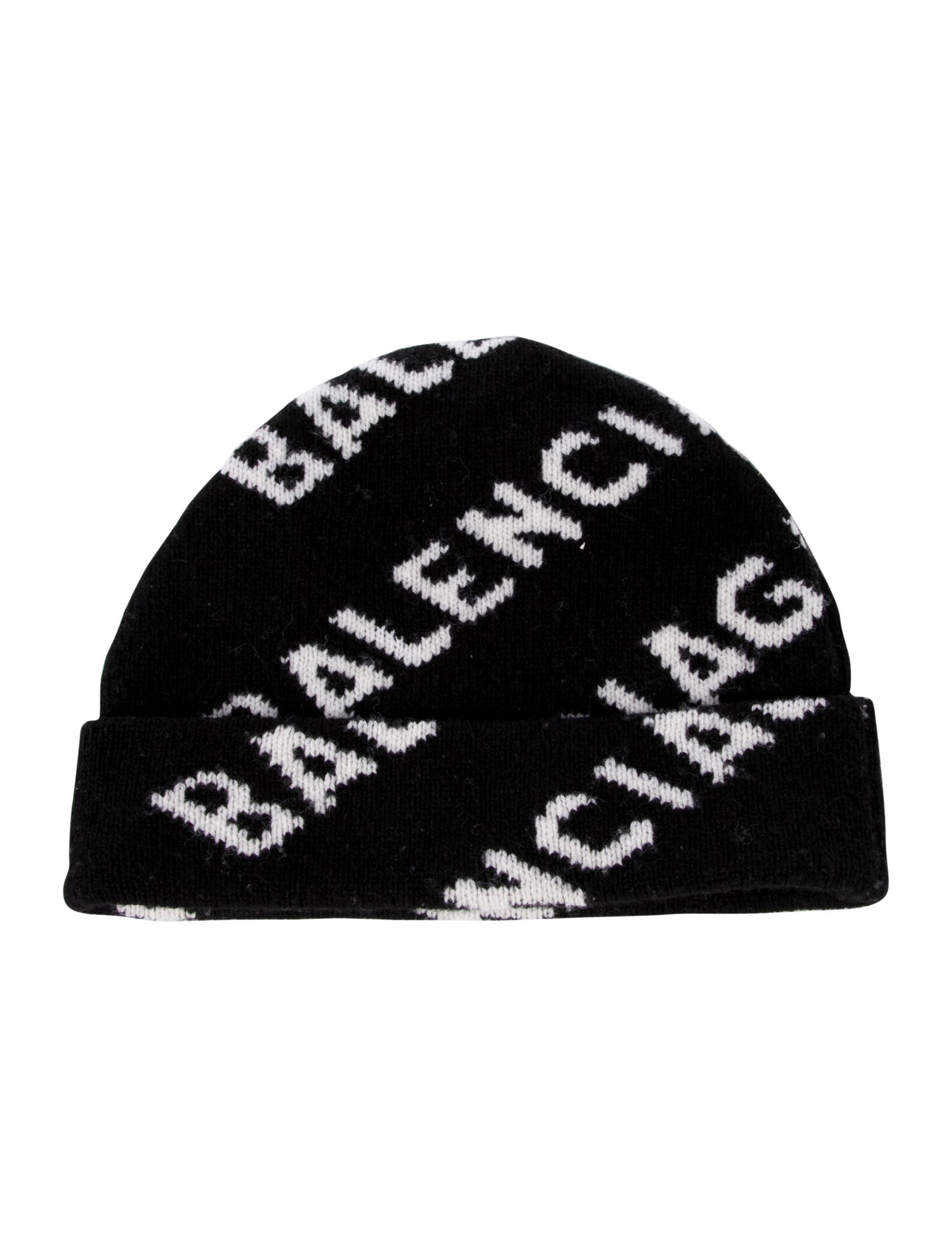 Balenciaga Logo Wool Beanie Hat w/Tags