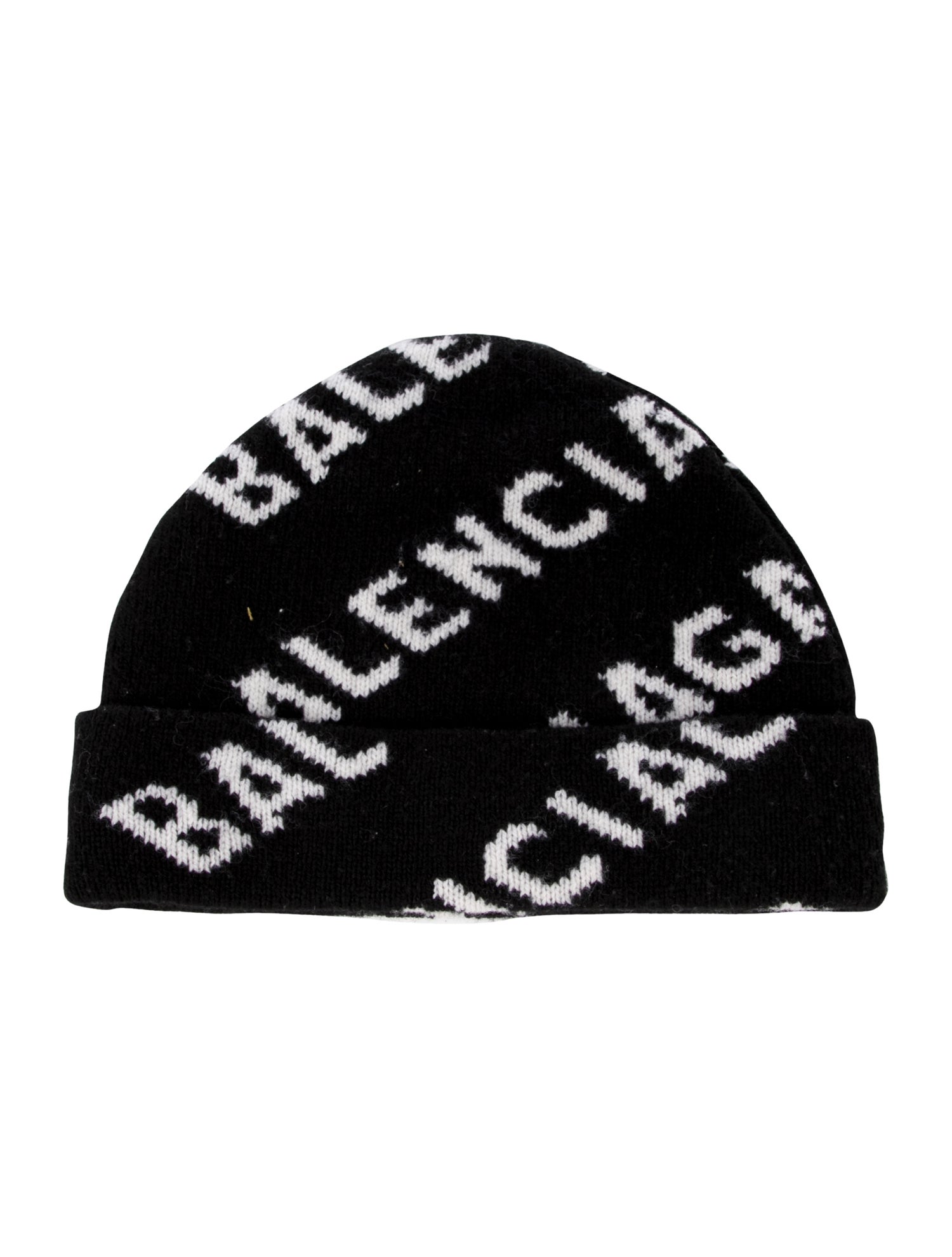 Balenciaga Logo Wool Beanie Hat w/Tags