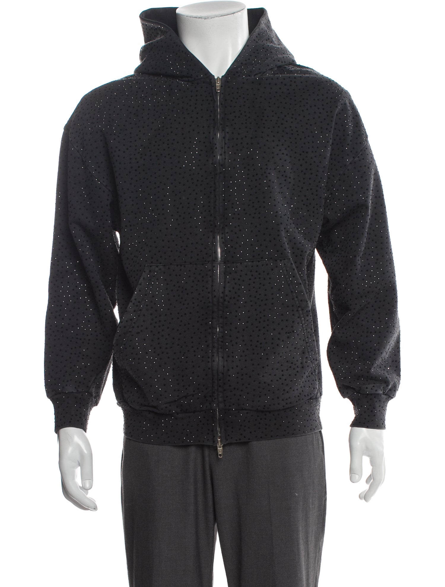 Balenciaga 2023 Rhinestone Hoodie w/ Tags