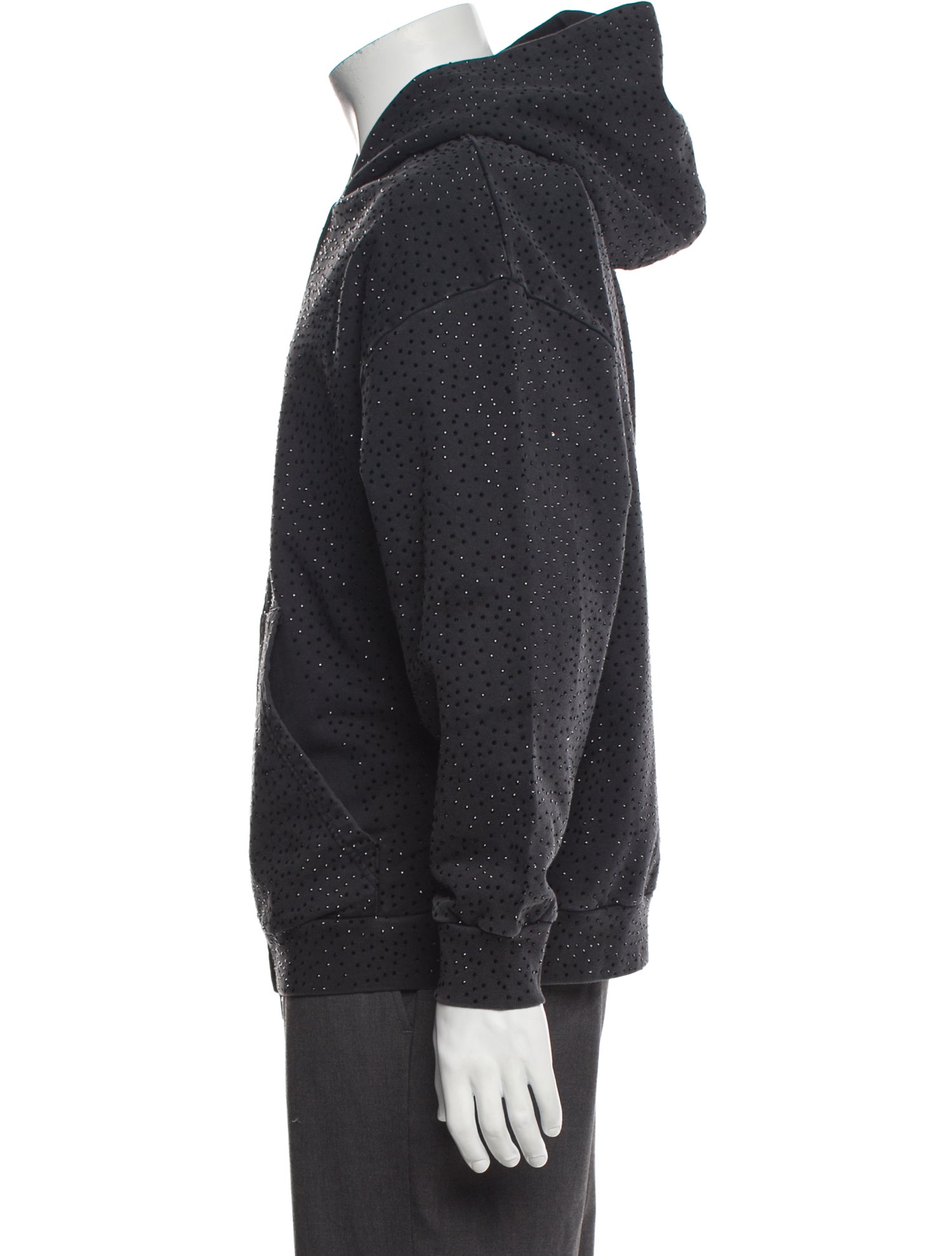 Balenciaga 2023 Rhinestone Hoodie w/ Tags