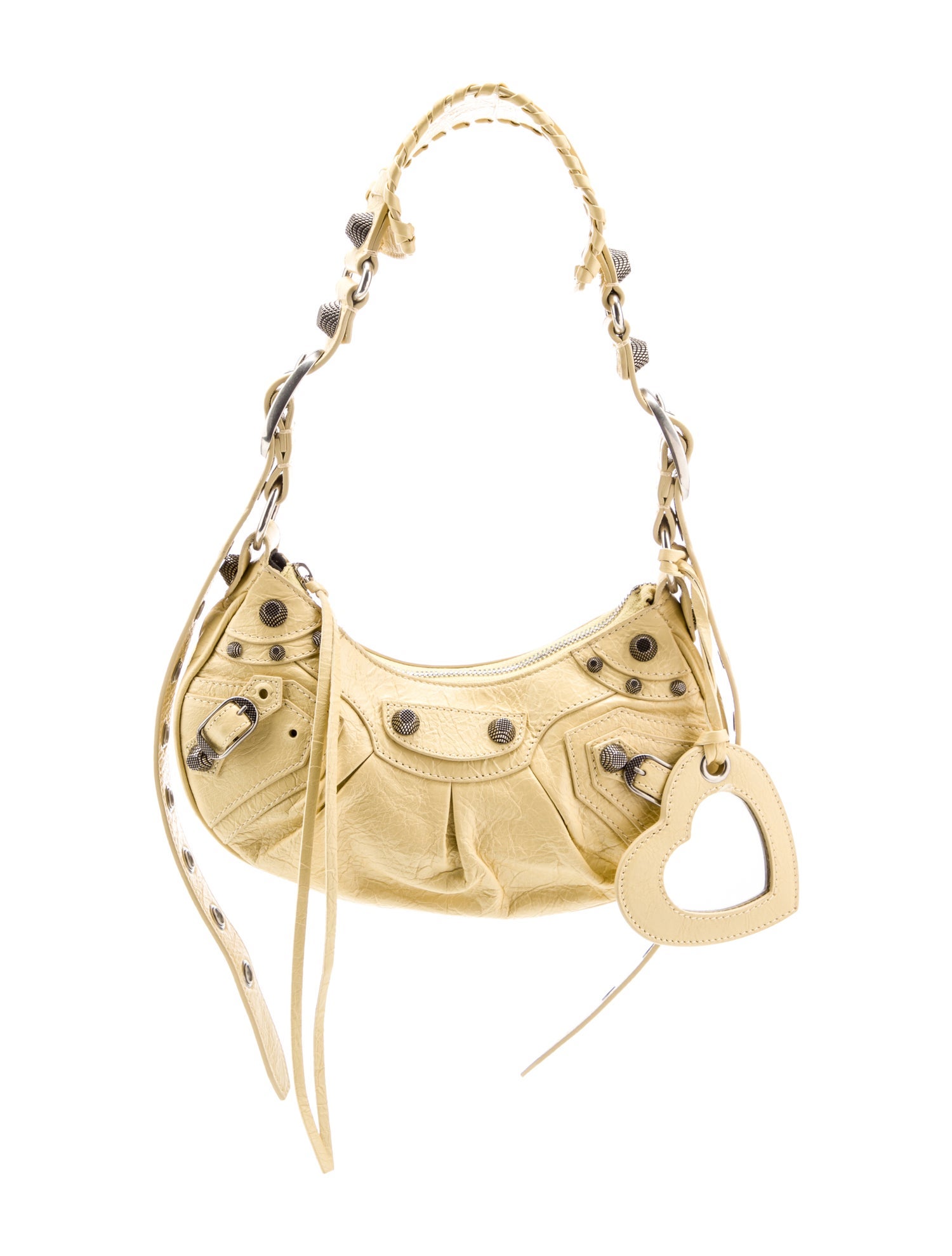 Balenciaga Embossed Leather Shoulder Bag 2024