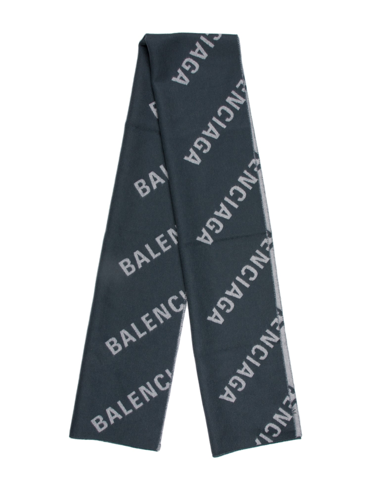 Balenciaga Wool Printed Scarf w/ Tags