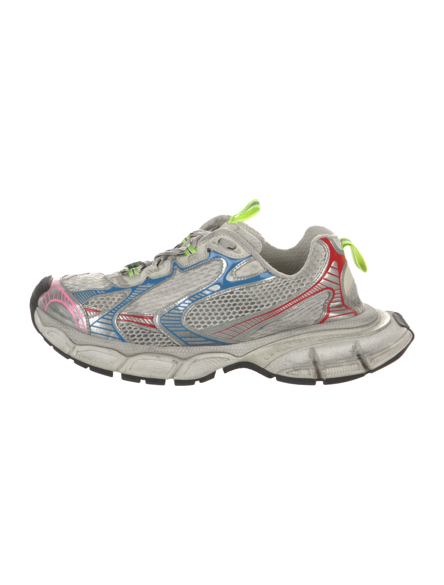 Balenciaga Mesh Printed Athletic Sneakers