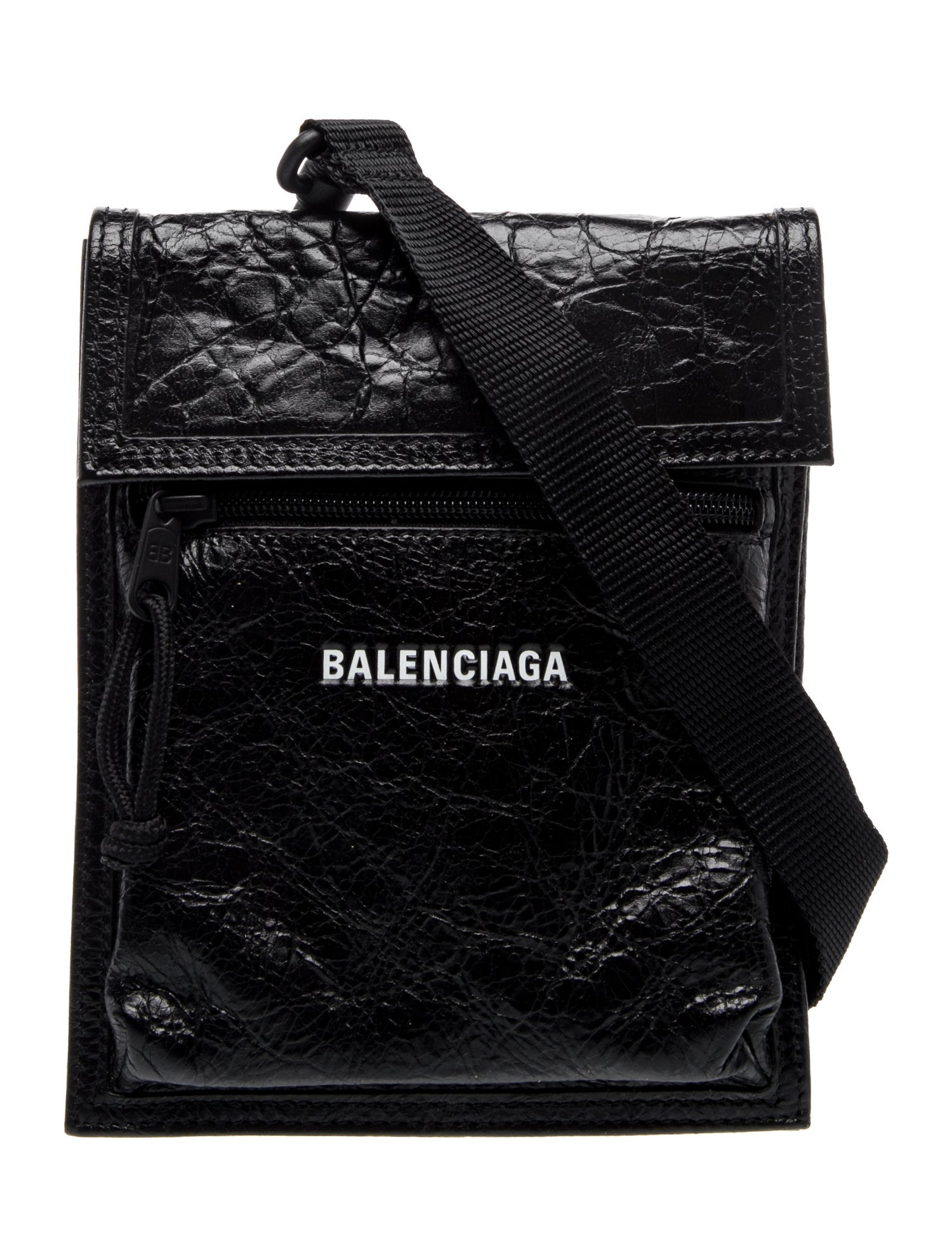 Balenciaga Leather Messenger Bag 2024