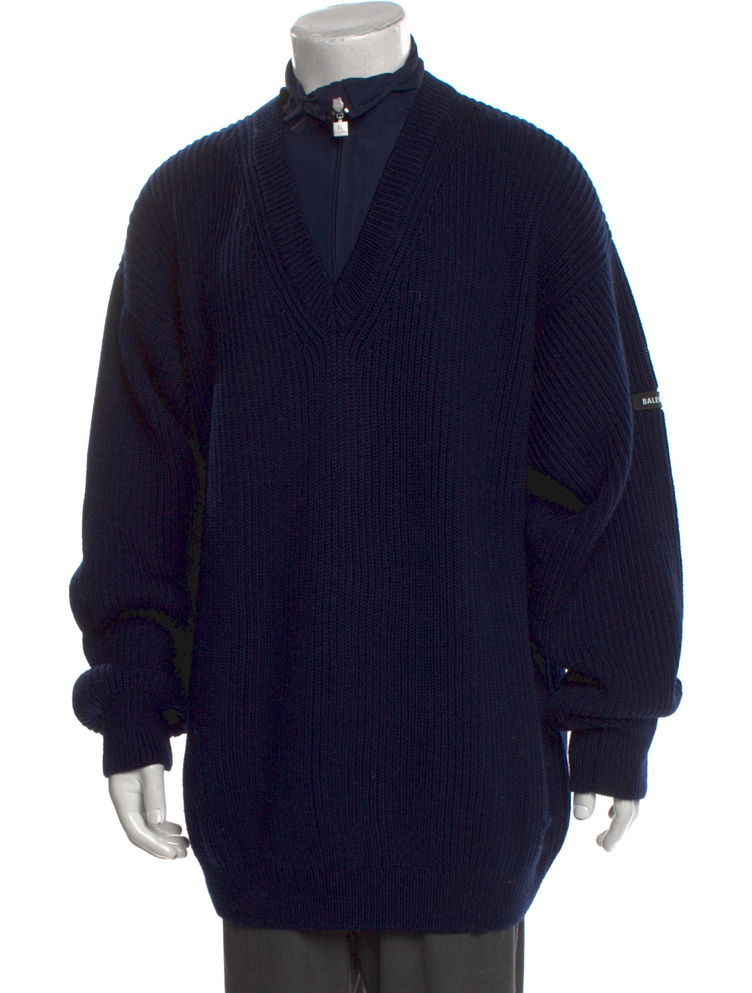 Balenciaga 2021 Virgin Wool Polo Sweater