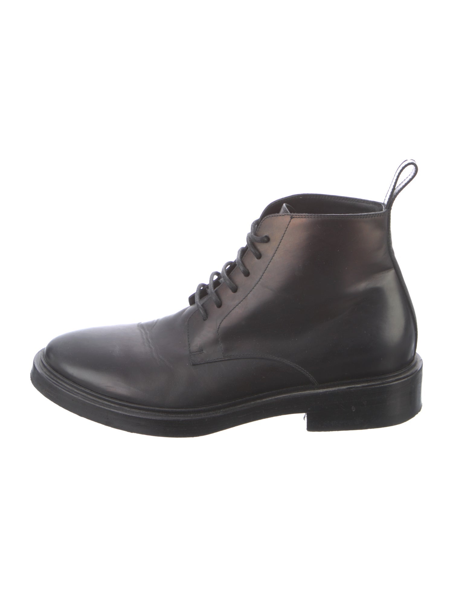 Balenciaga Leather Lace-Up Boots