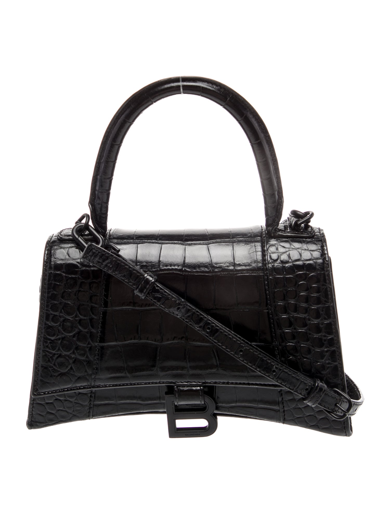 Balenciaga Embossed Leather Shoulder Bag