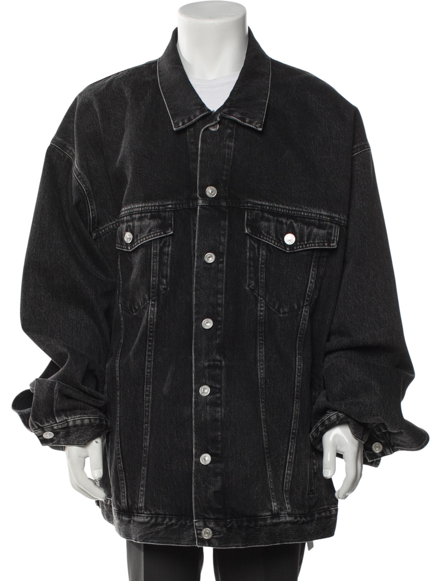 Balenciaga 2023 Signature Logo Denim Jacket