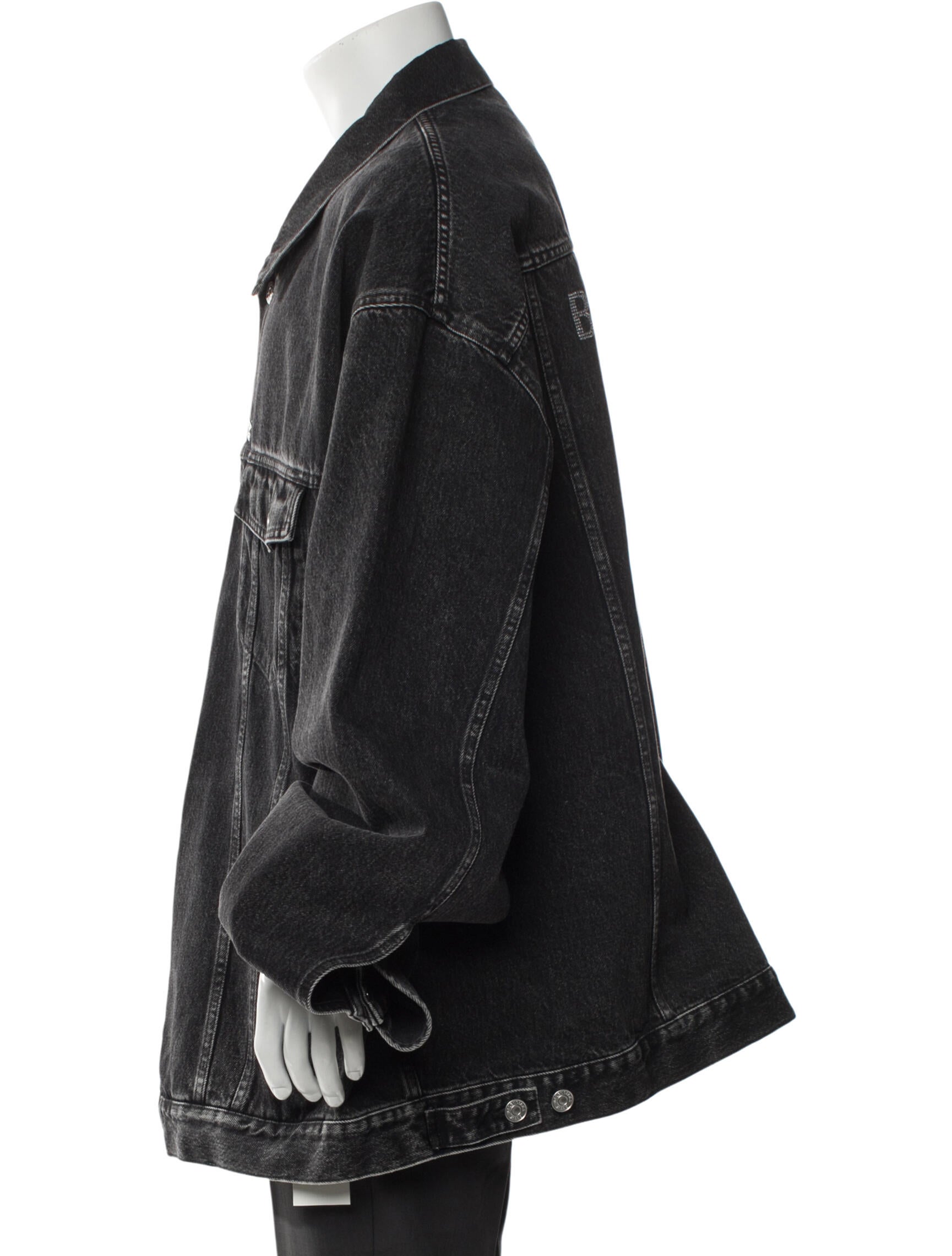 Balenciaga 2023 Signature Logo Denim Jacket