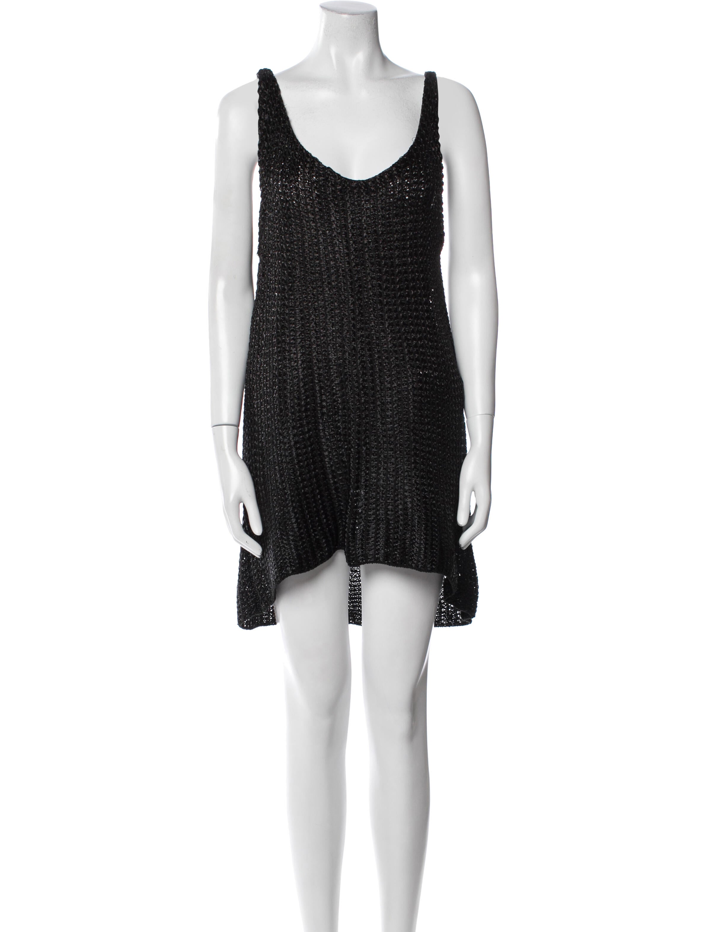 Balenciaga Scoop Neck Mini Dress
