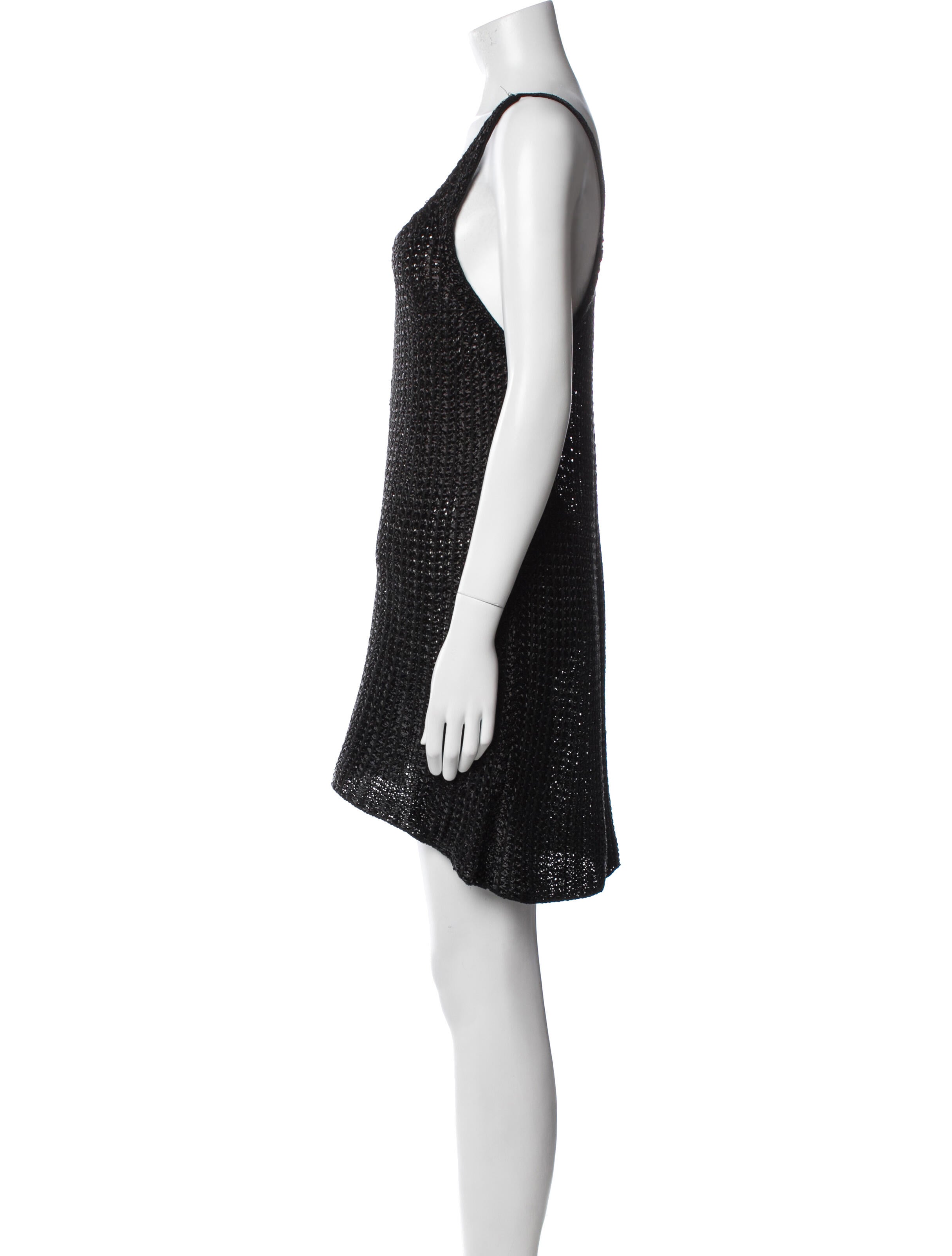 Balenciaga Scoop Neck Mini Dress