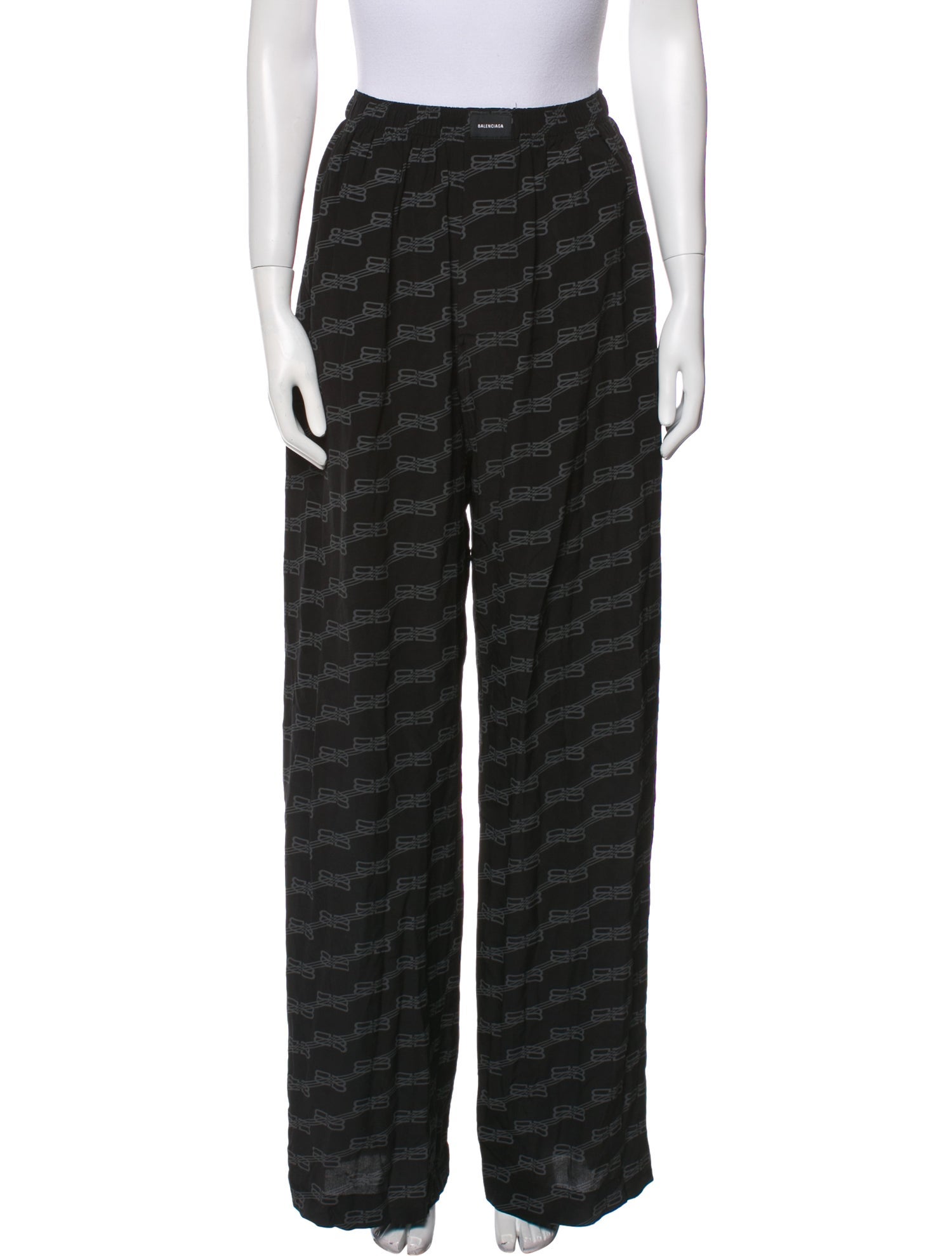 Balenciaga Silk Wide Leg Pants w/ Tags