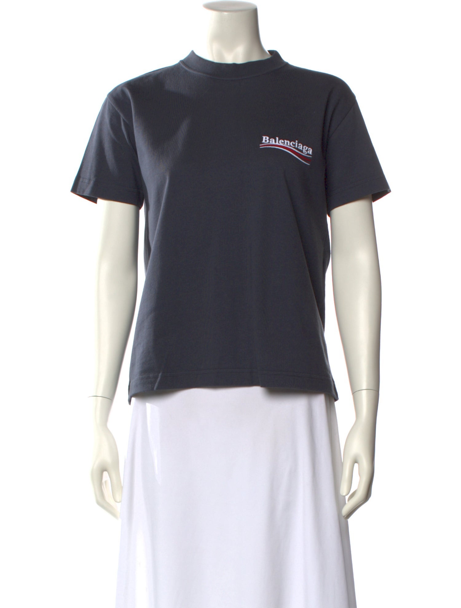 Balenciaga Graphic Print Crew Neck T-Shirt