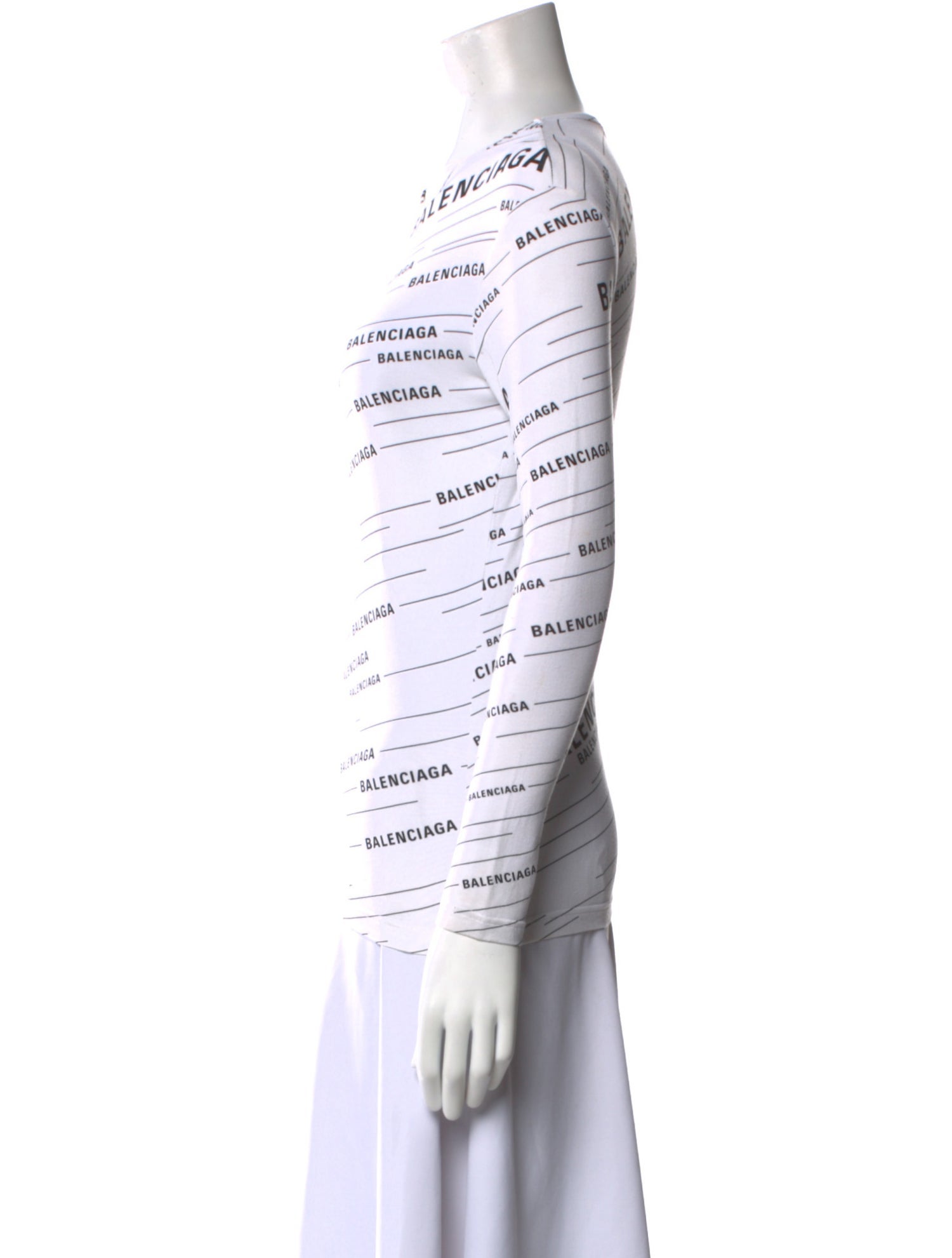 Balenciaga Graphic Print Crew Neck Sweatshirt