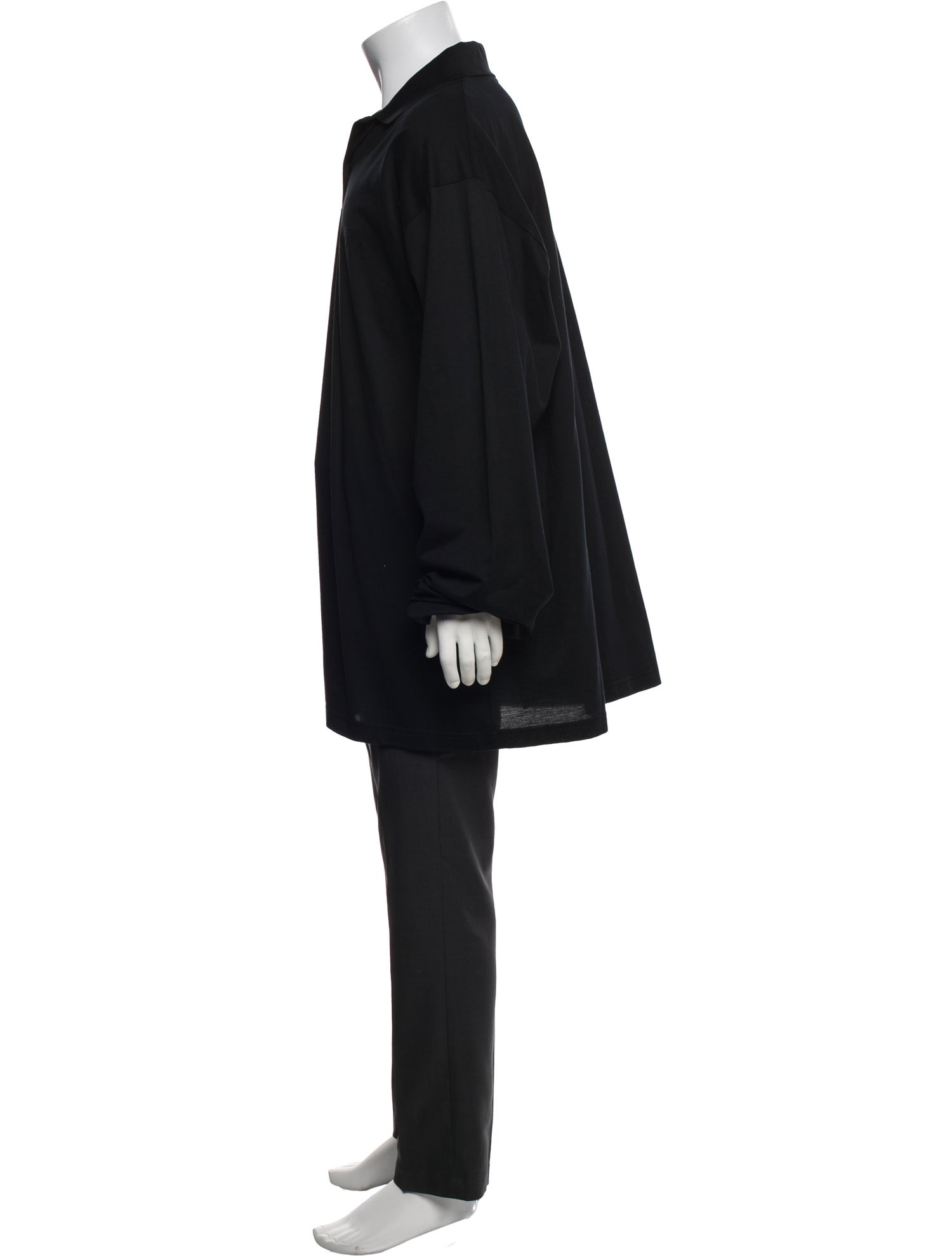 Balenciaga 2024 V-Neck Polo Shirt