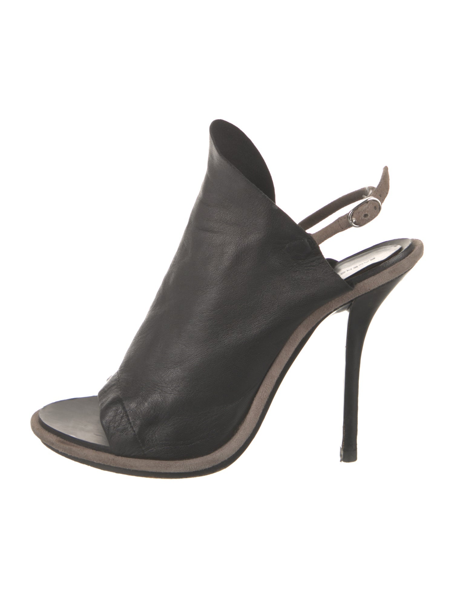 Balenciaga Leather Slingback Sandals