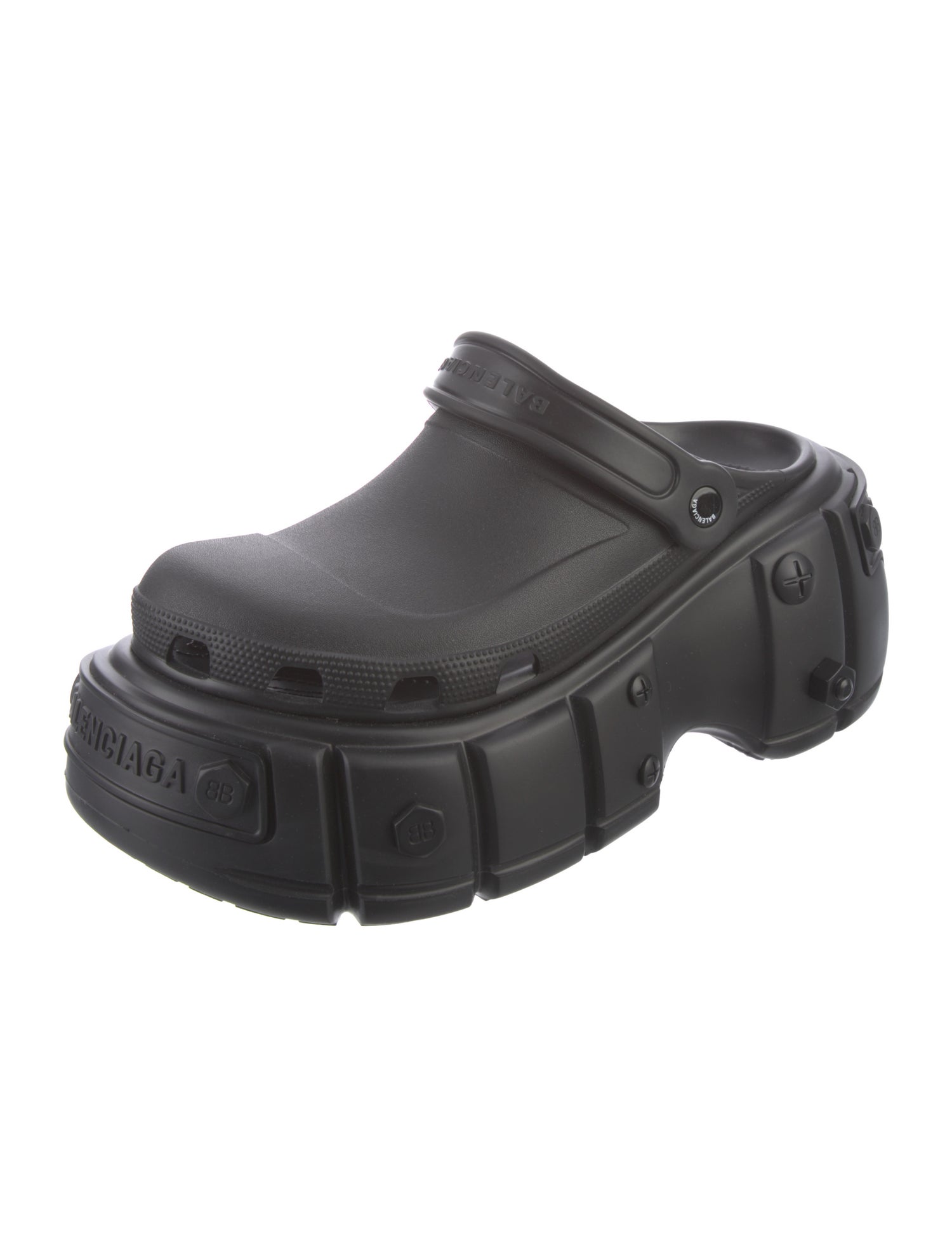 Balenciaga Rubber Studded Accents Loafers