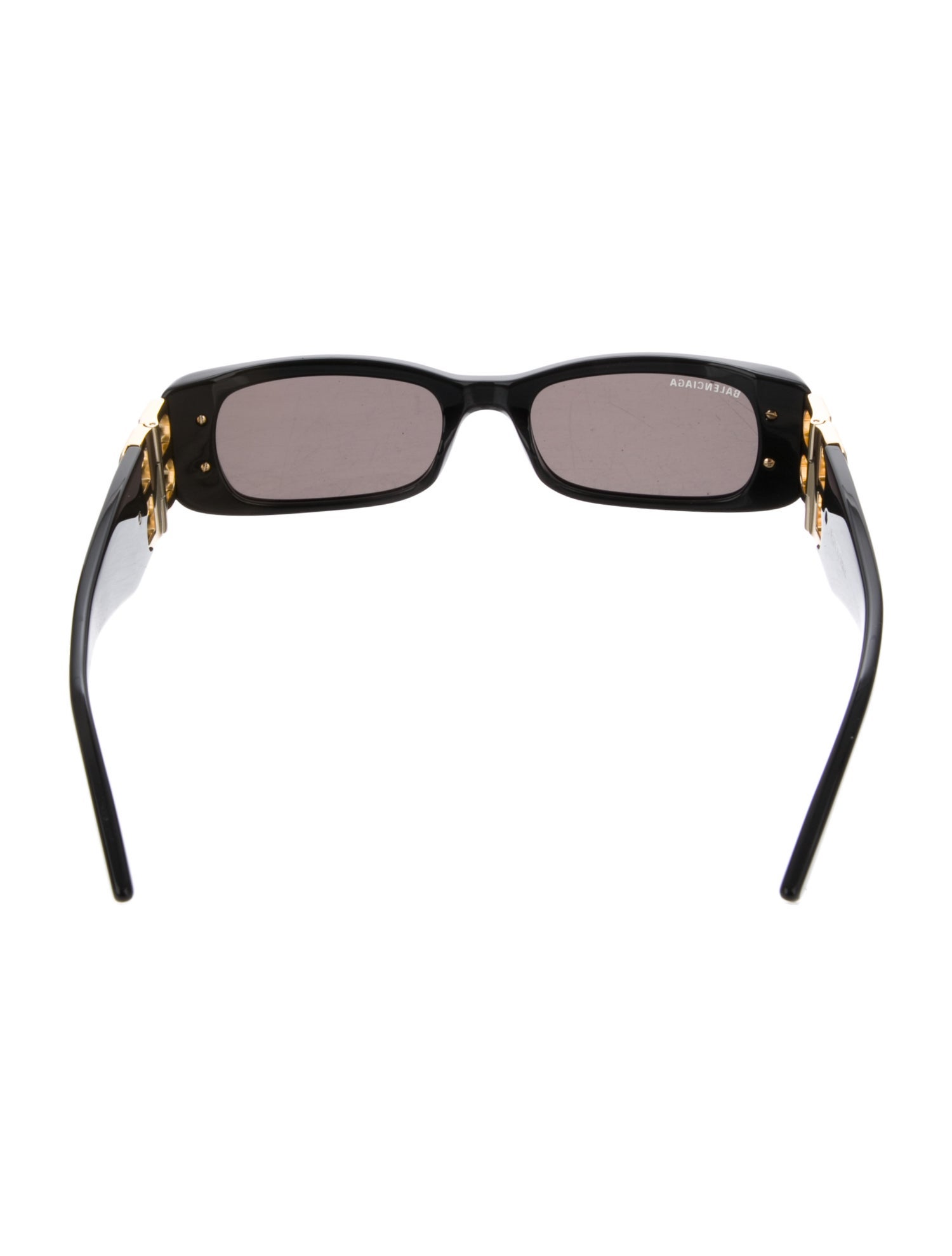 Balenciaga Signature Logo Square Sunglasses