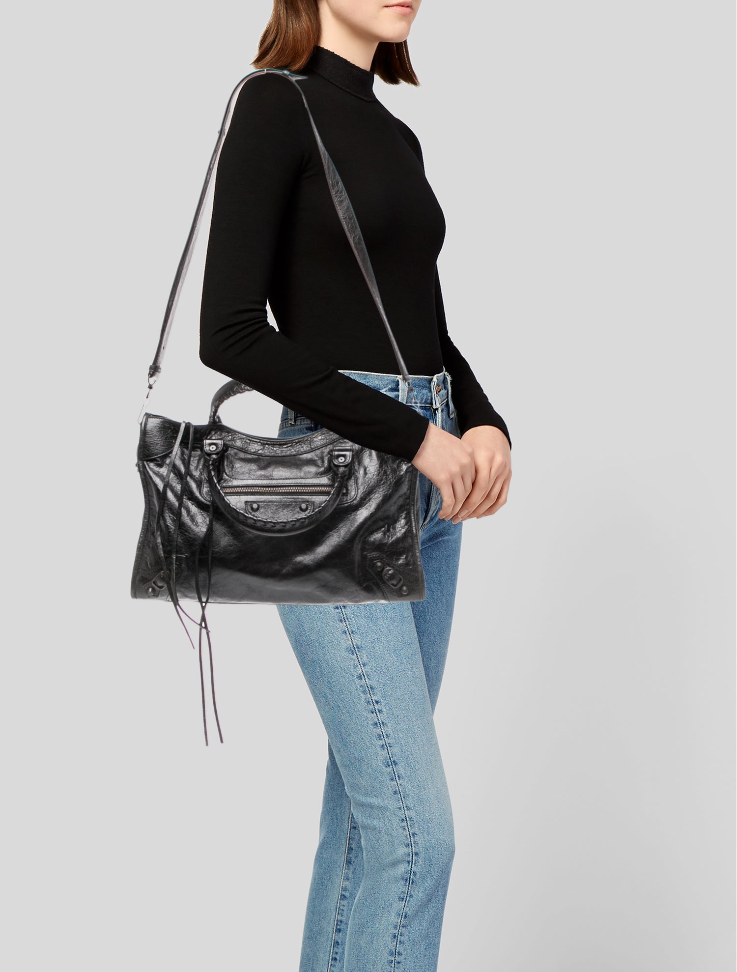 Balenciaga Leather Motocross Classic City