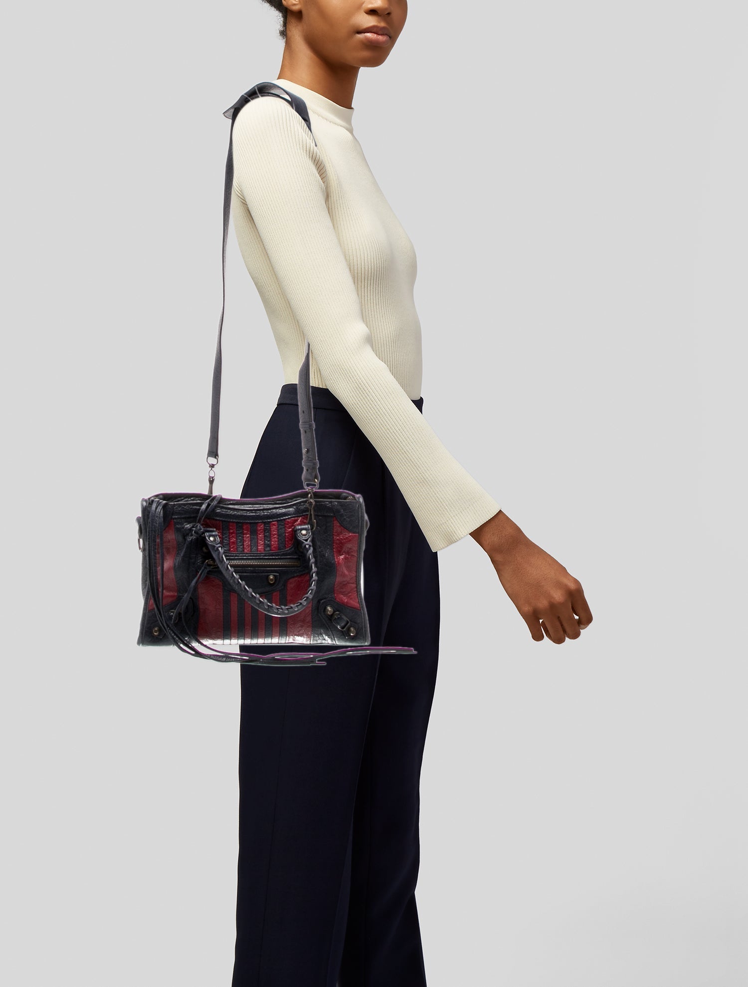 Balenciaga Leather Motocross Classic City