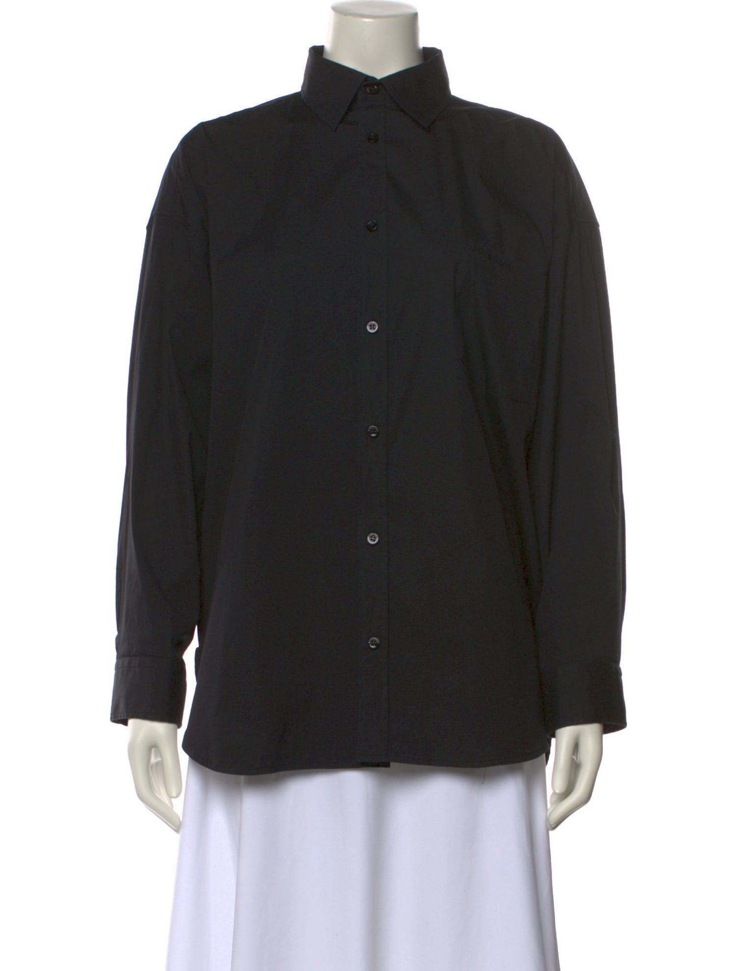 Balenciaga Long Sleeve Button-Up Top