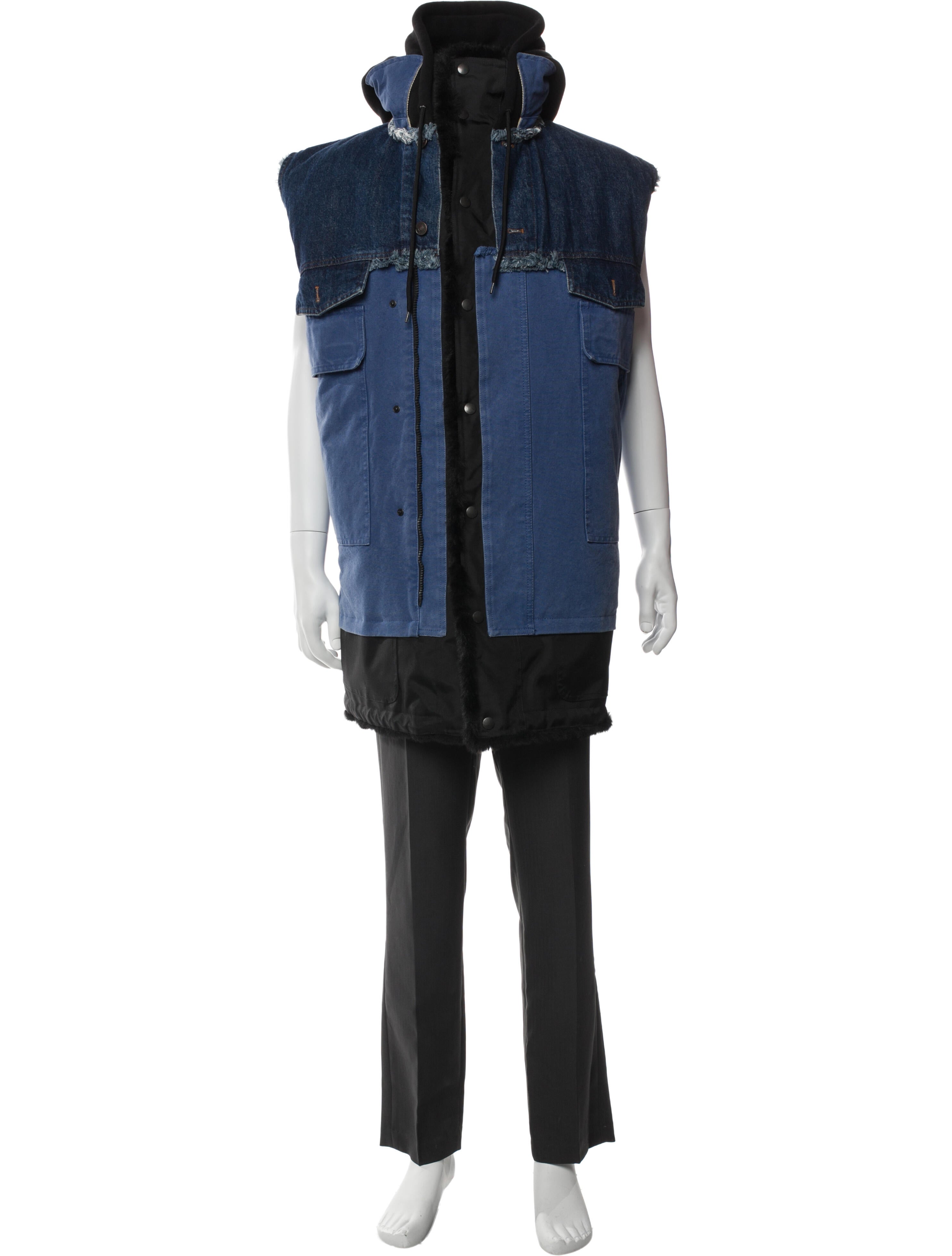 Balenciaga 2018 Colorblock Pattern Parka