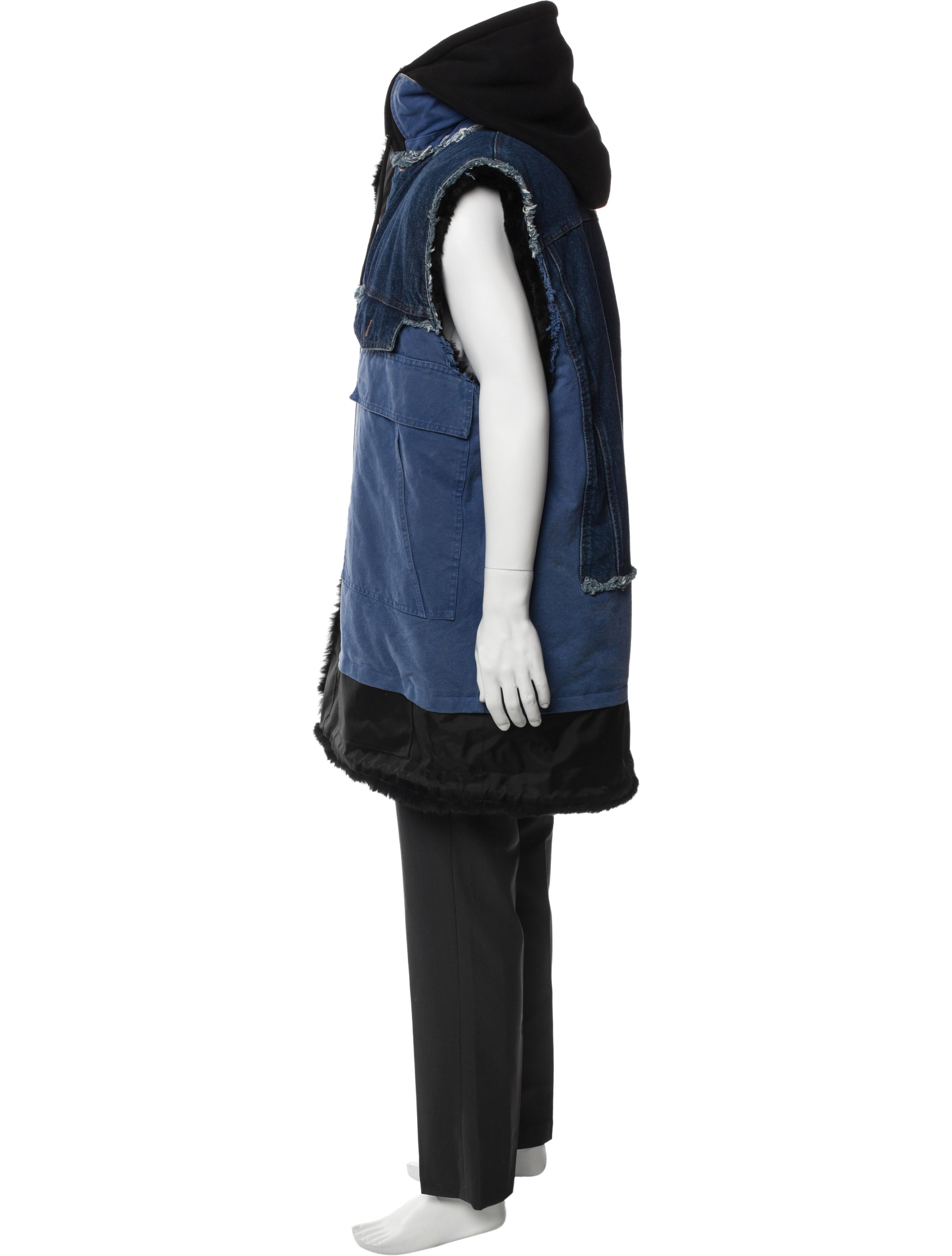 Balenciaga 2018 Colorblock Pattern Parka