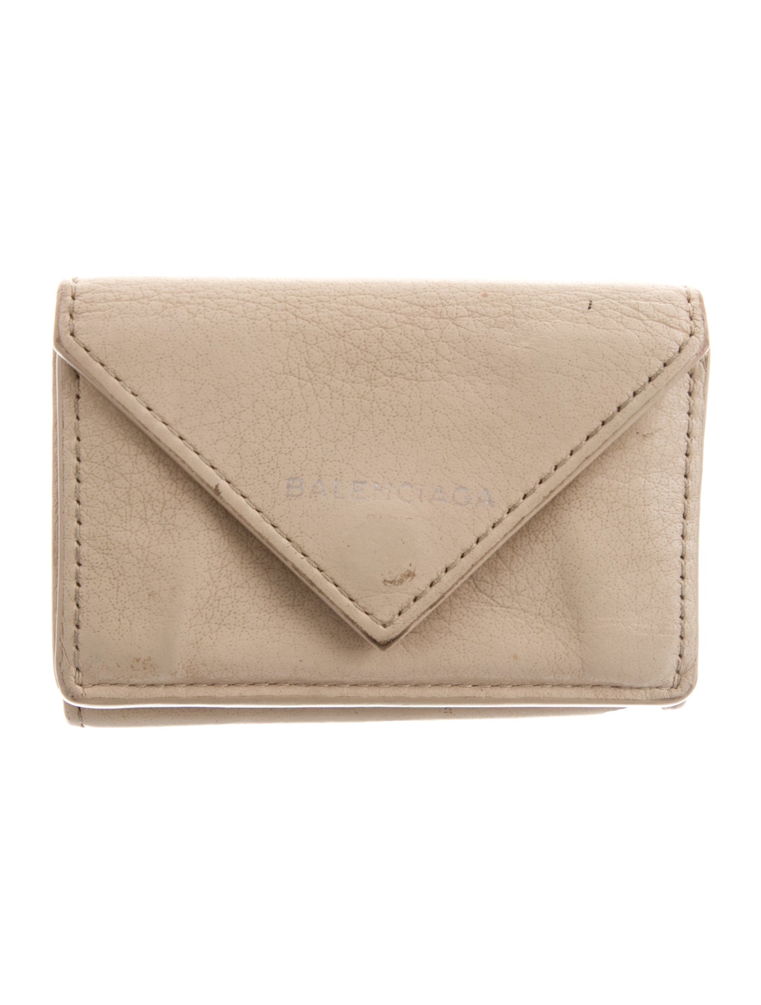 Balenciaga Mini Papier Leather Wallet
