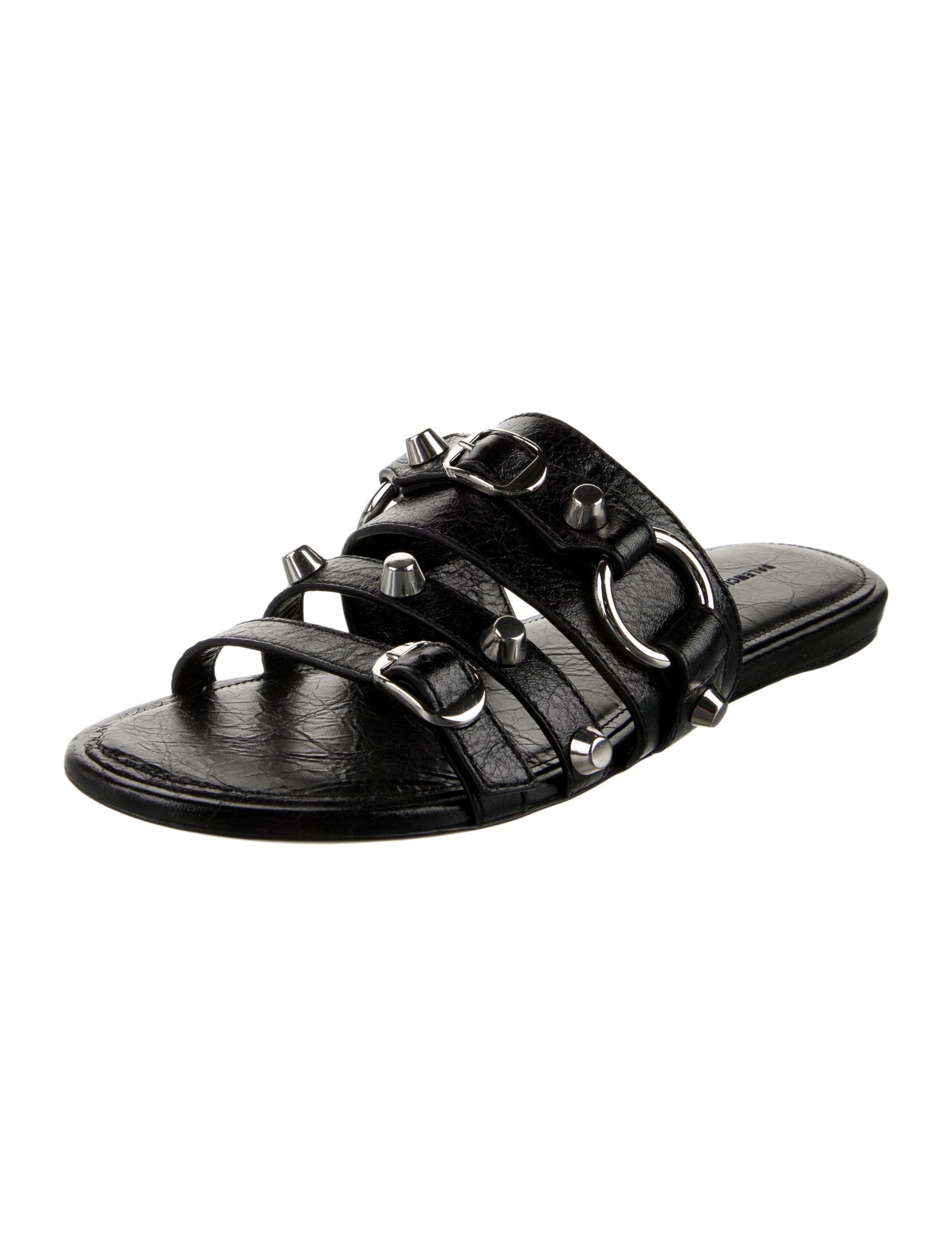 Balenciaga Leather Slides