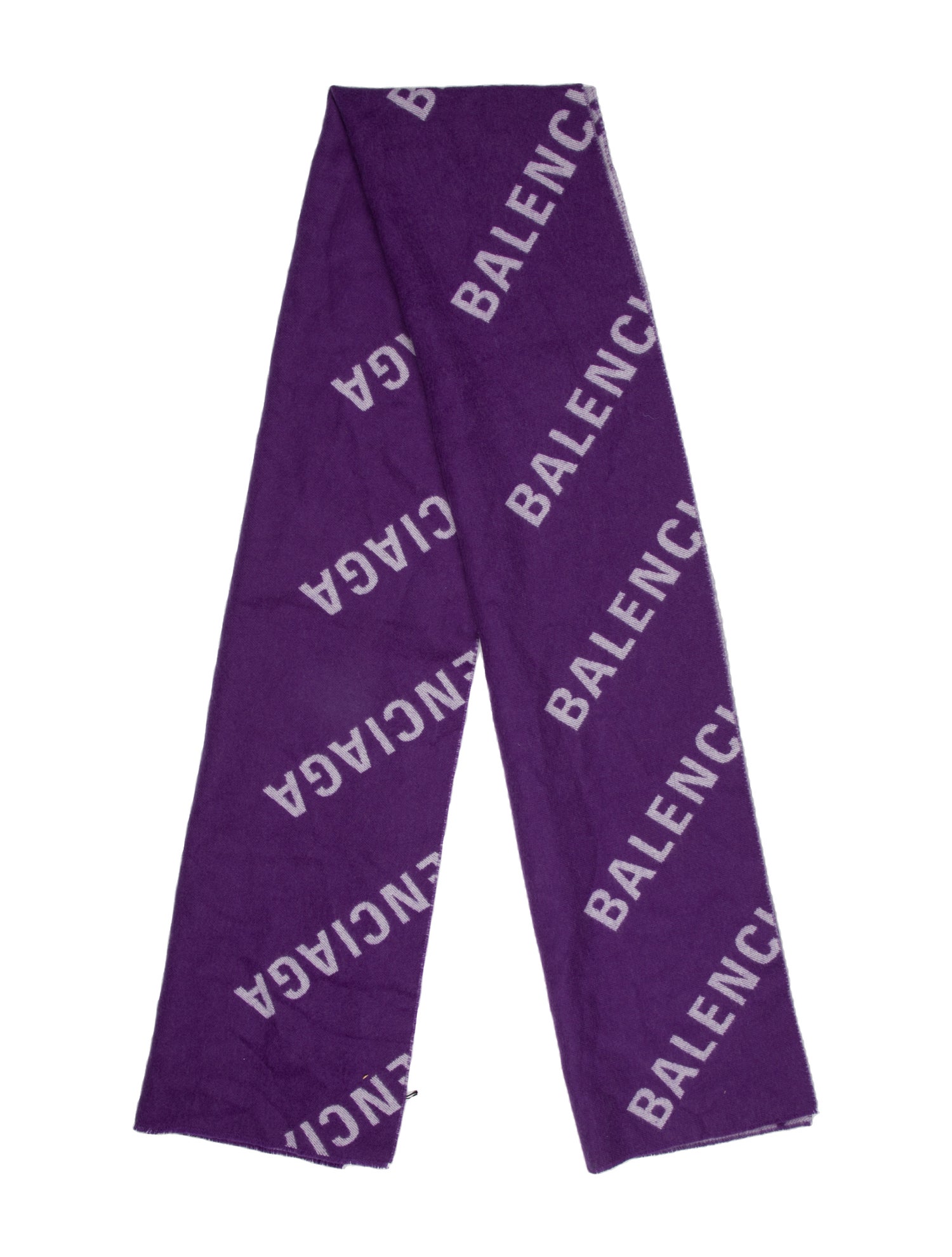 Balenciaga Wool Printed Scarf w/ Tags