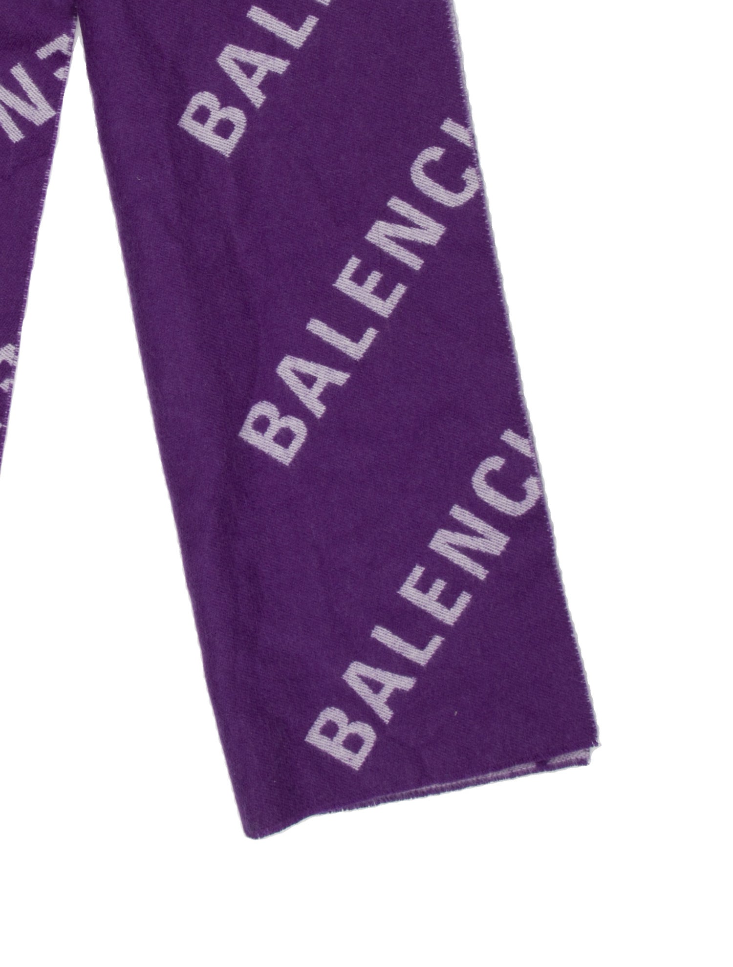 Balenciaga Wool Printed Scarf w/ Tags