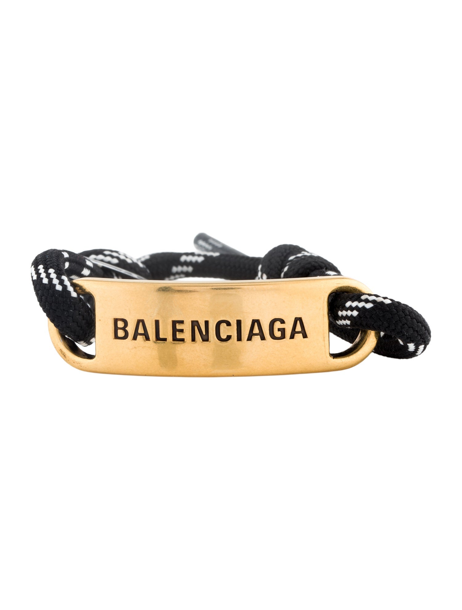 Balenciaga Cord Logo Adjustable Bracelet