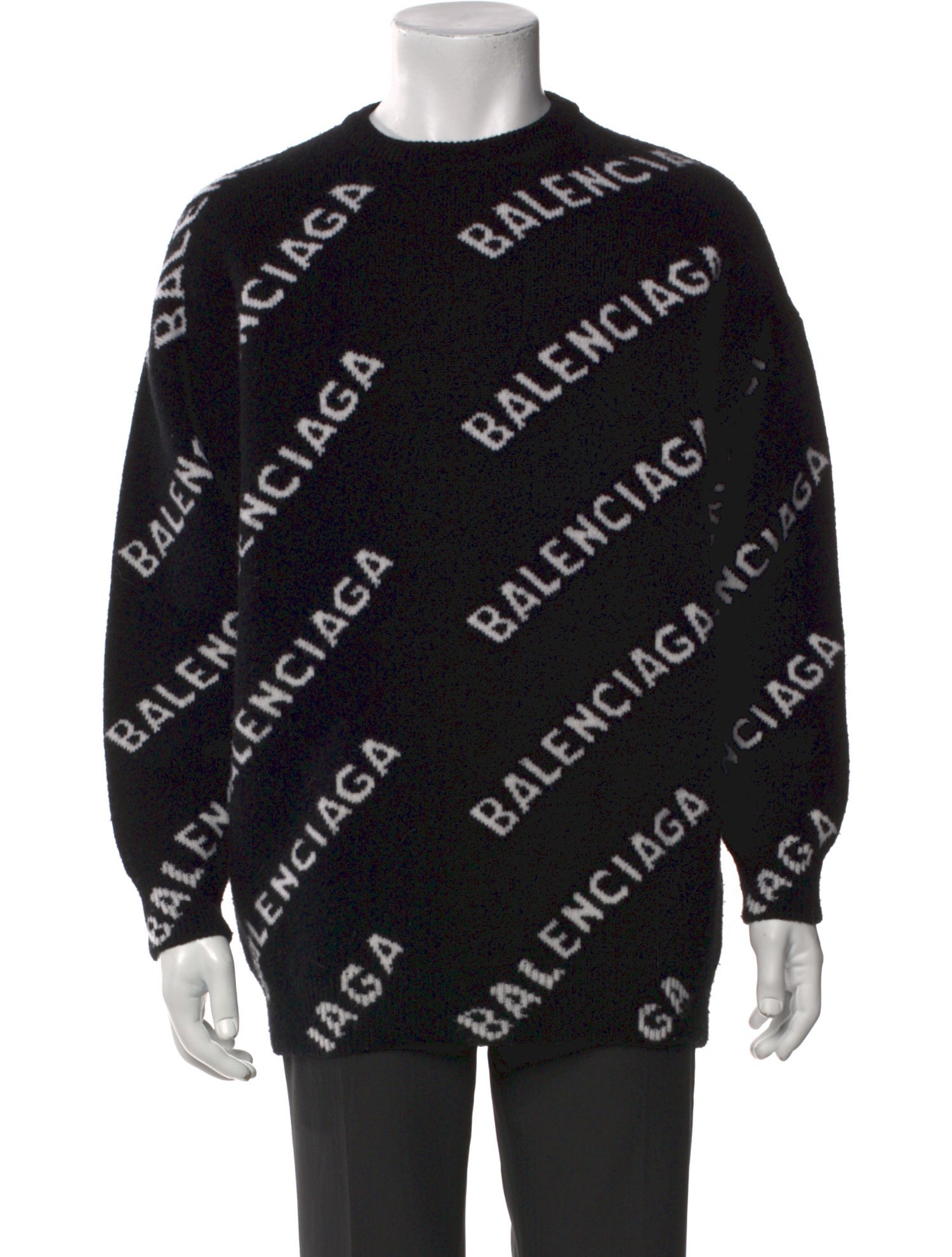 Balenciaga 2021 Signature Logo Pullover