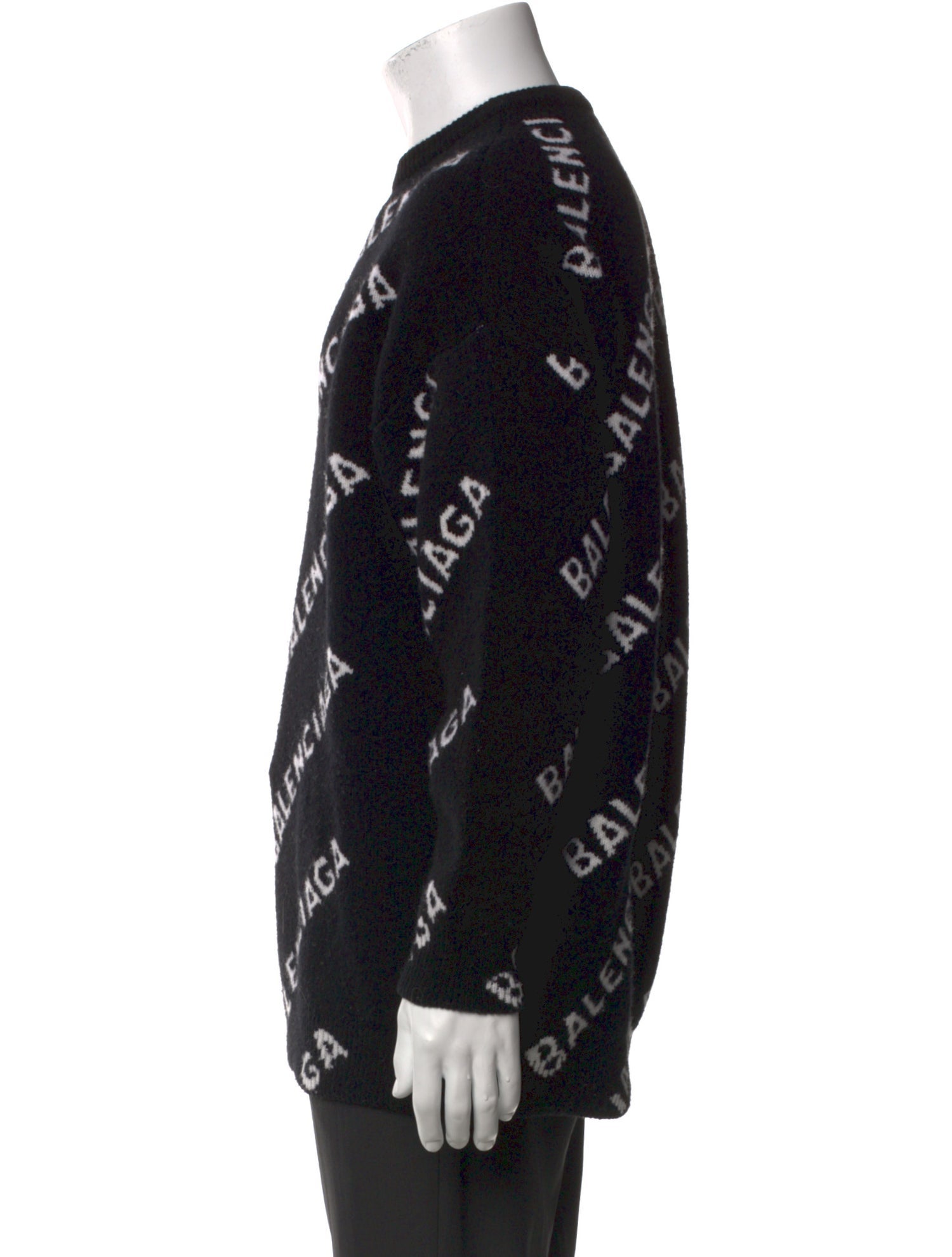 Balenciaga 2021 Signature Logo Pullover