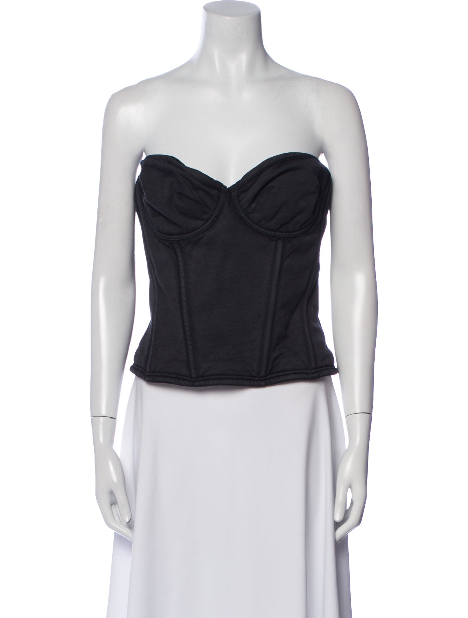 Balenciaga Strapless Crop Top