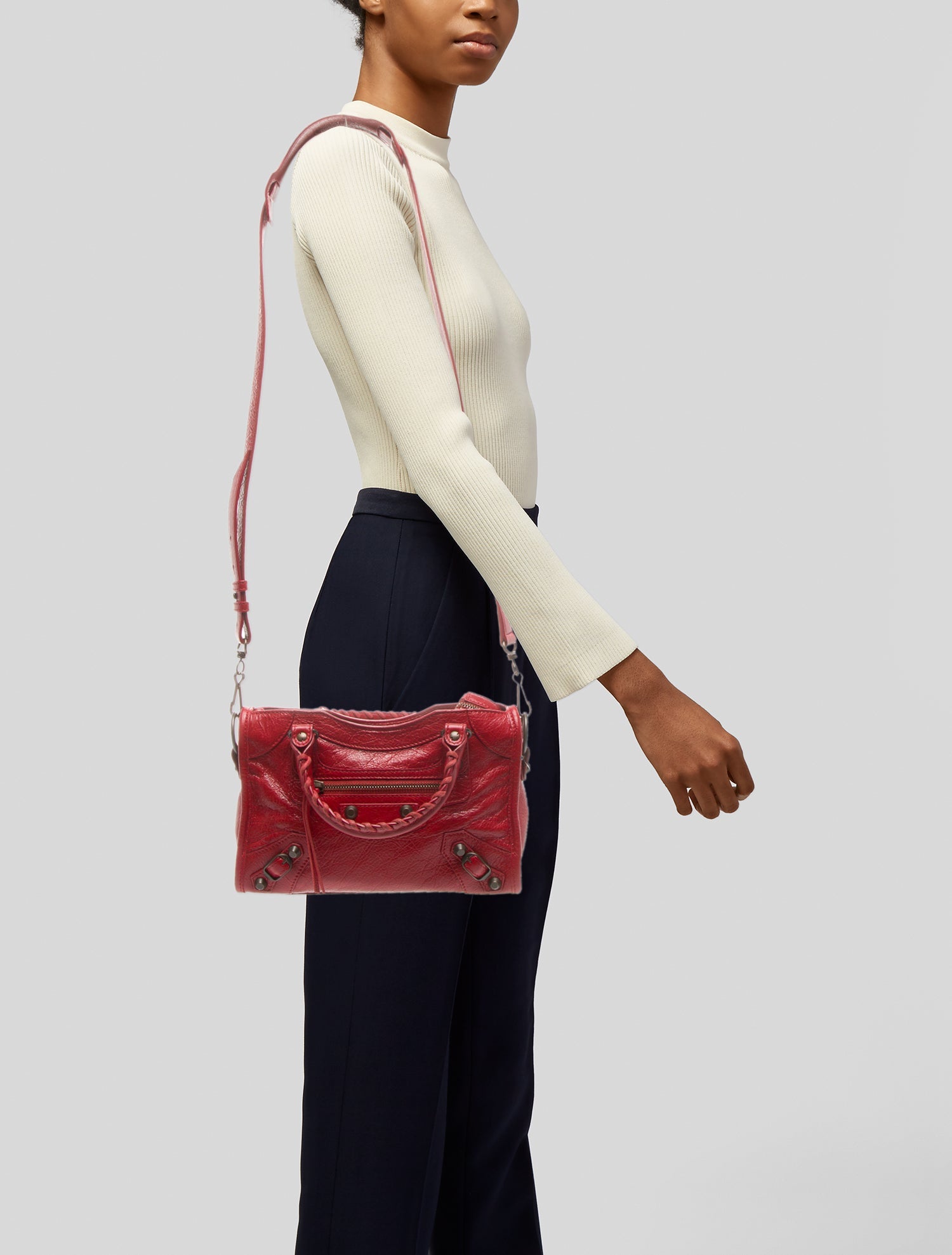 Balenciaga Calfskin Motocross Classic City Mini