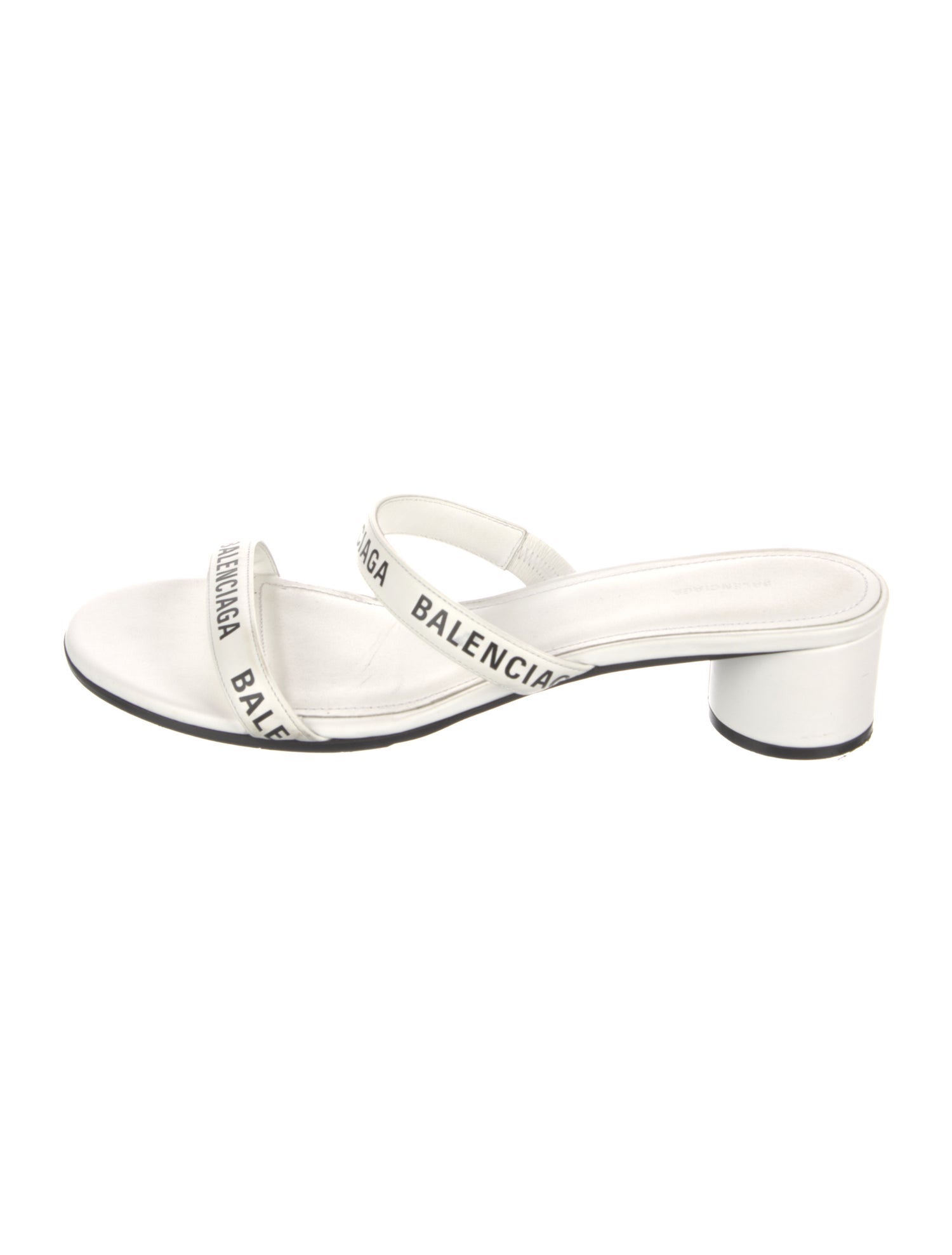 Balenciaga Leather Slides