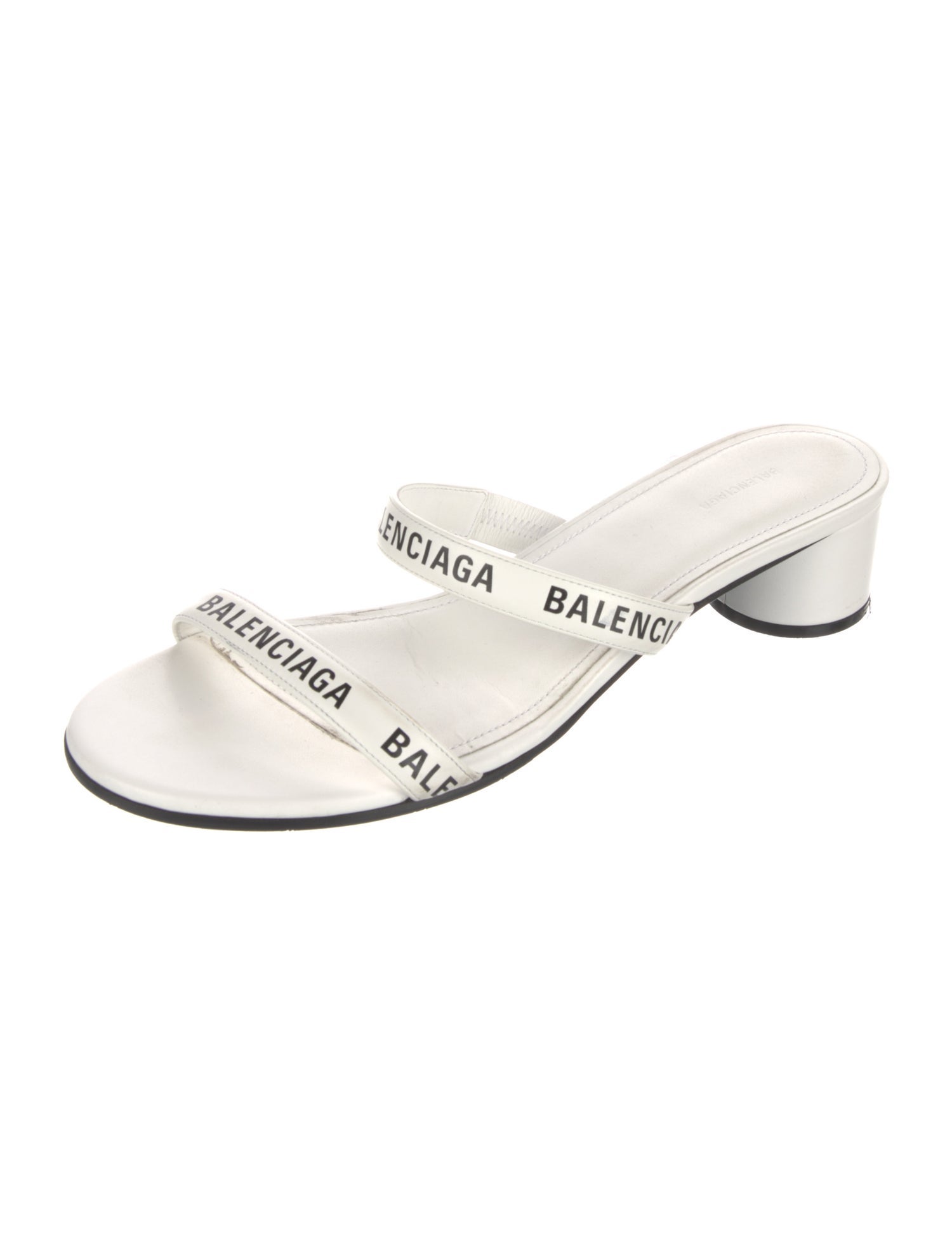 Balenciaga Leather Slides