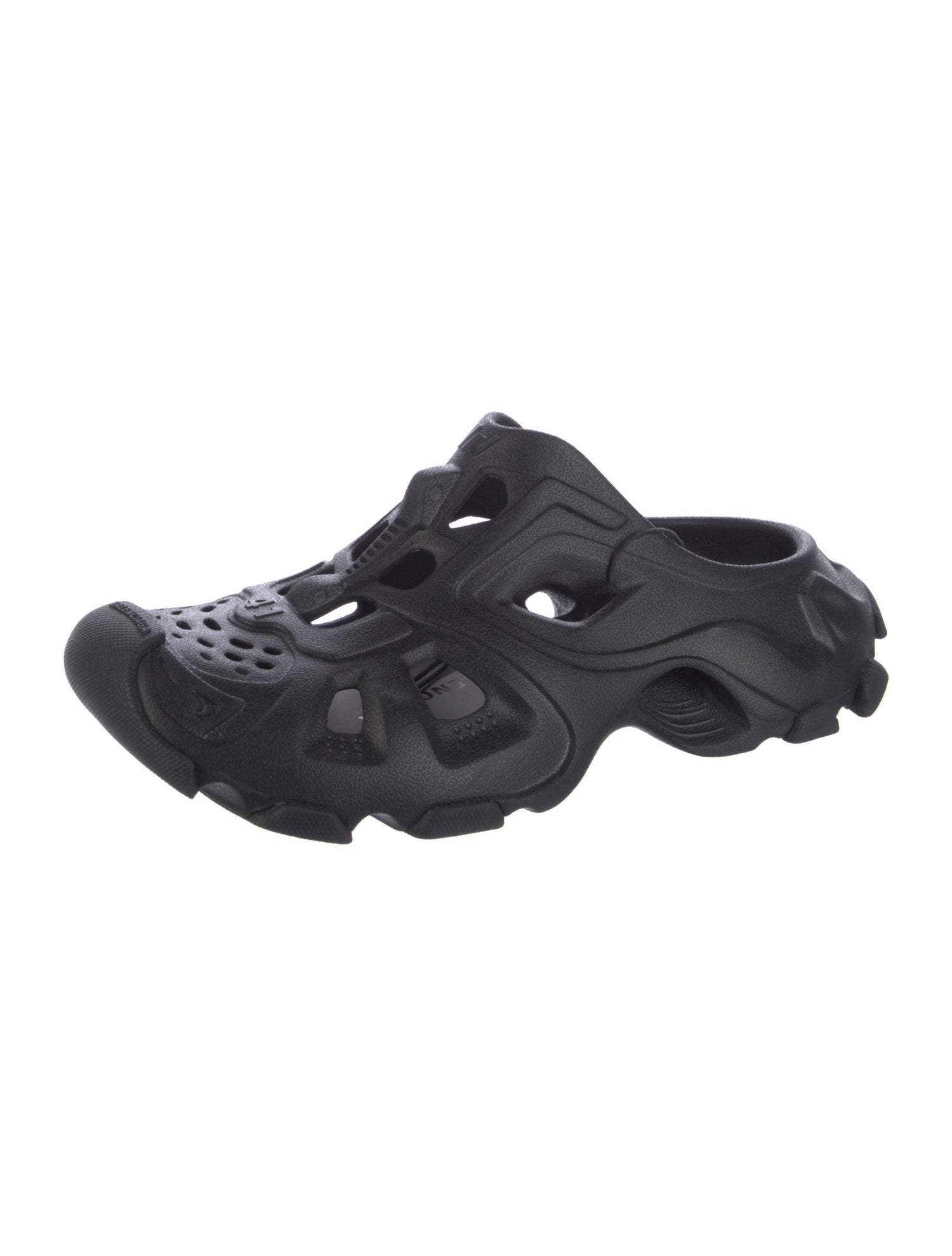 Balenciaga Rubber Cutout Accent Slides w/ Tags