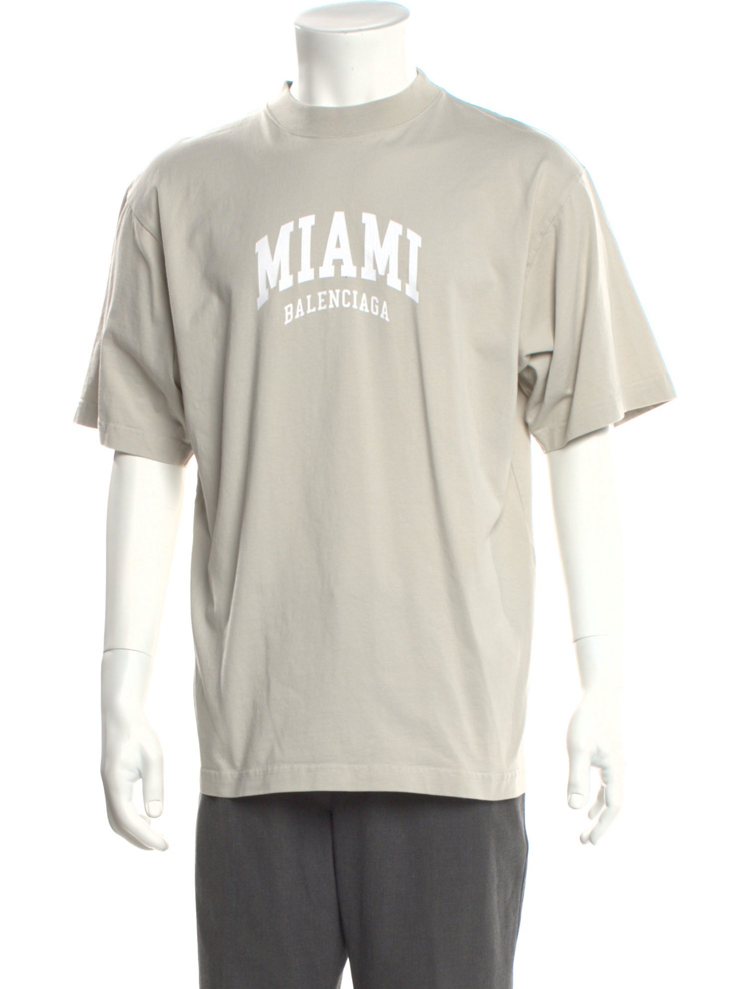 Balenciaga Graphic Print Crew Neck T-Shirt