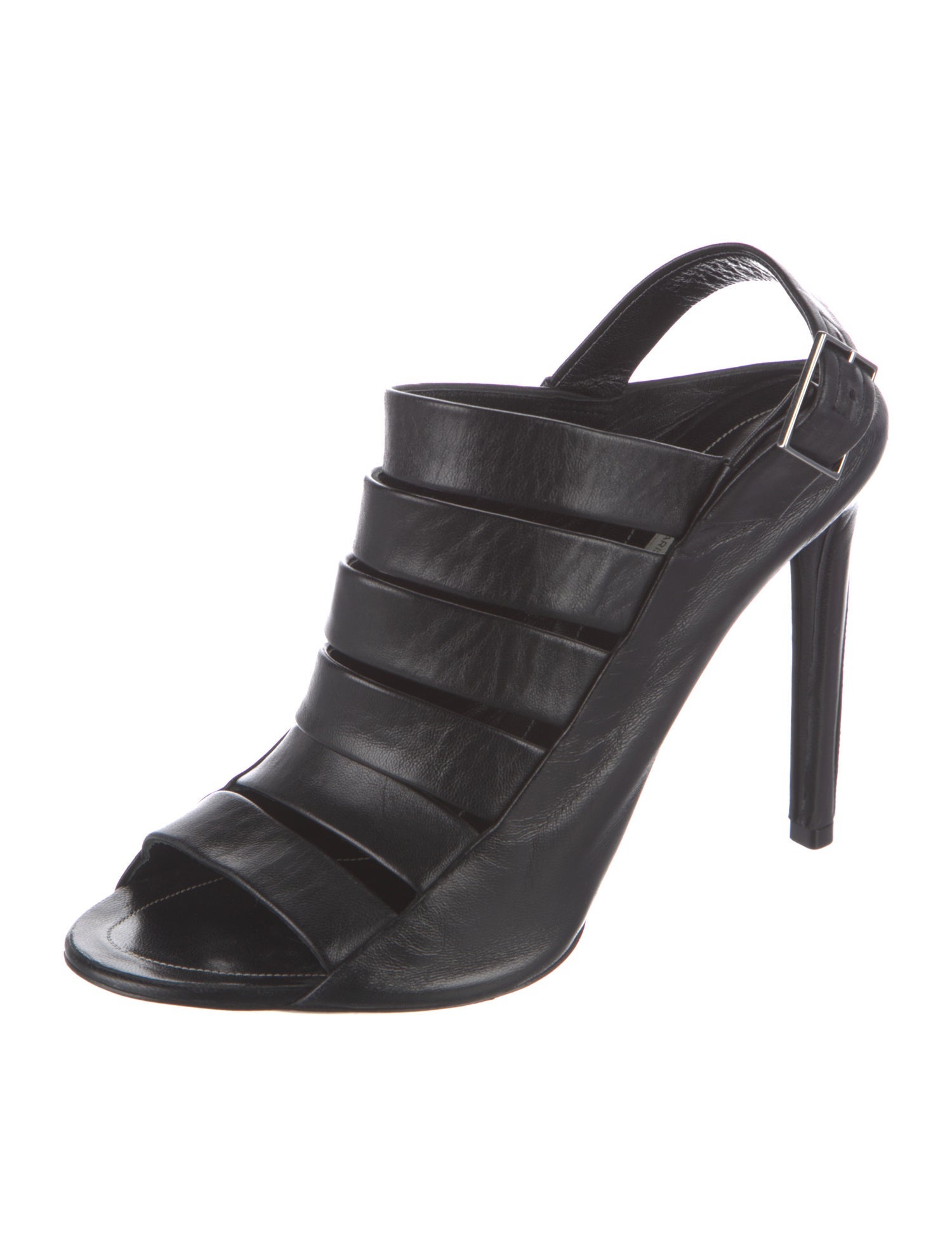 Balenciaga Leather Slingback Pumps